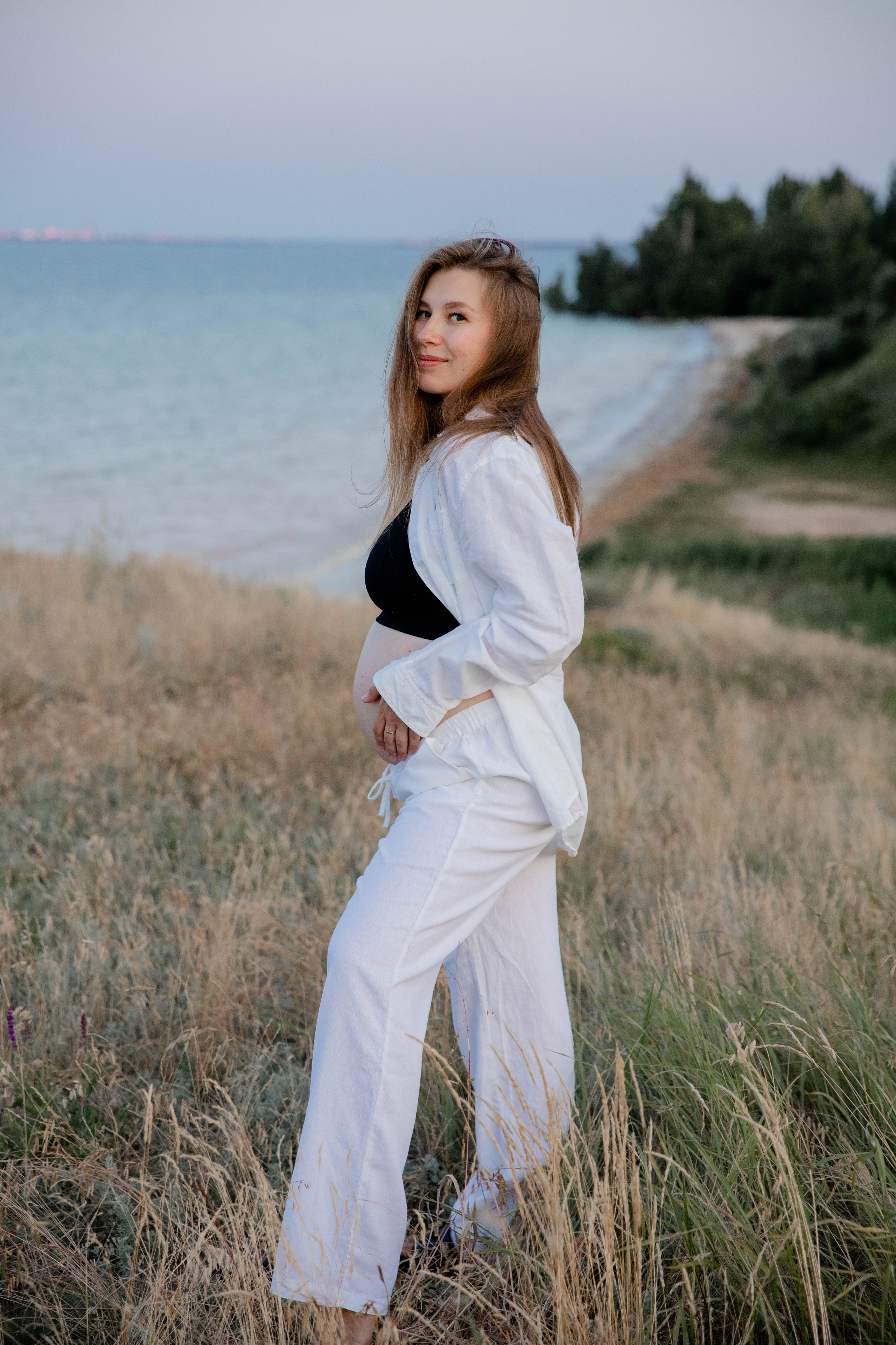 Фотосессия беременности на море. Свадебный фотограф Бакрымова Валентина