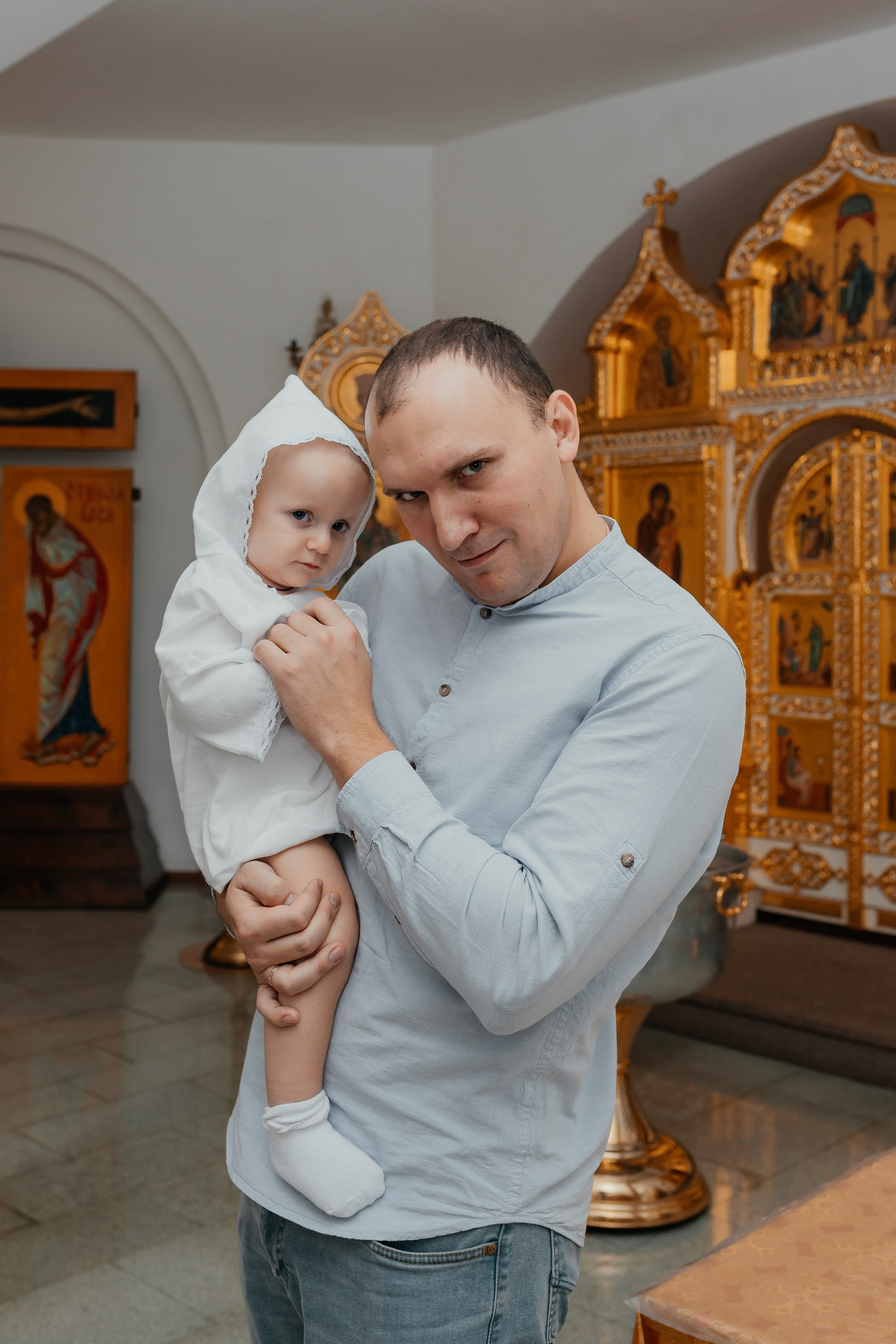 Крещение Георгий. Семейный и домашний фотограф в Москве и МО Королева Валерия