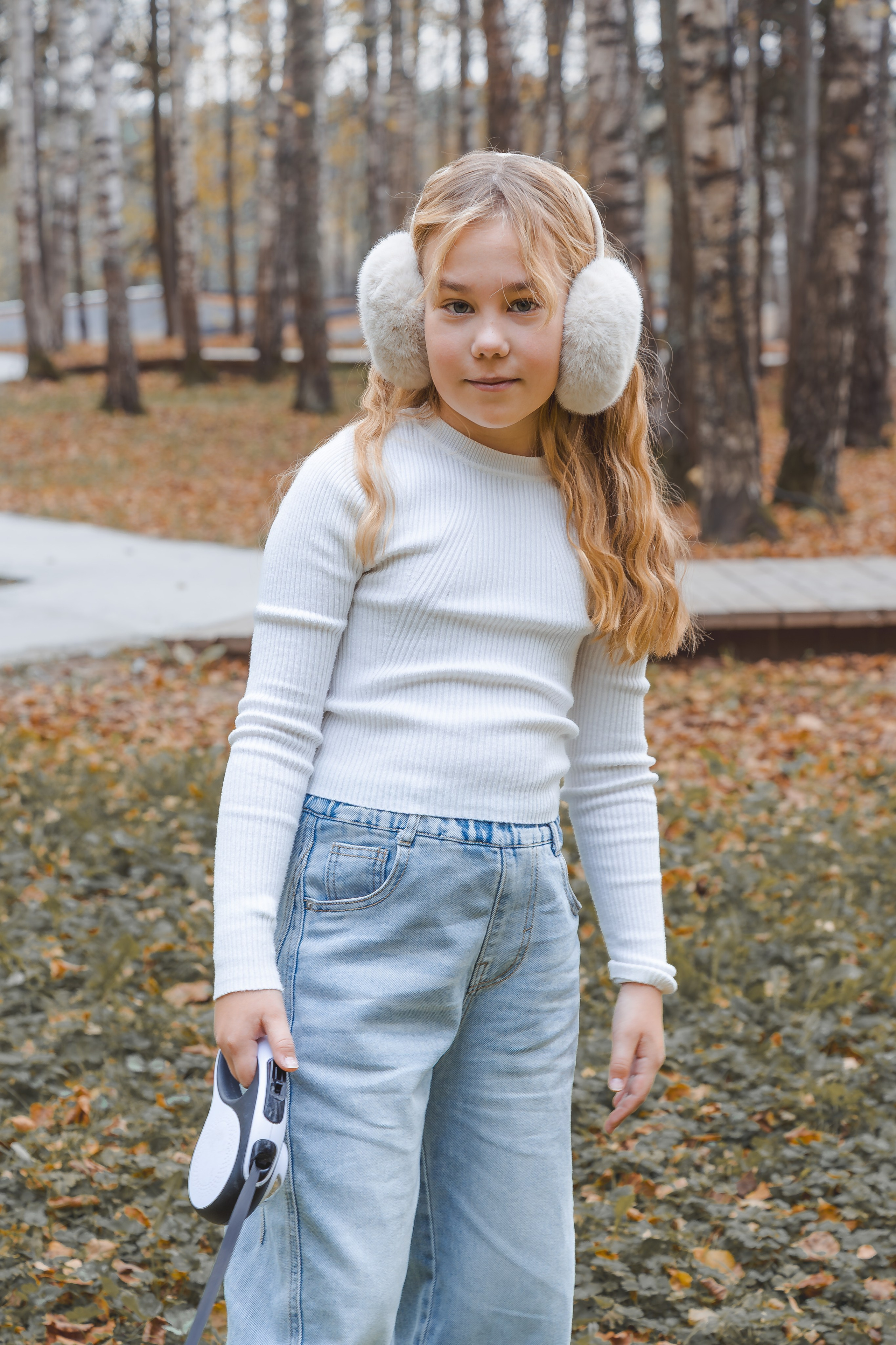 фотография девочки осенью