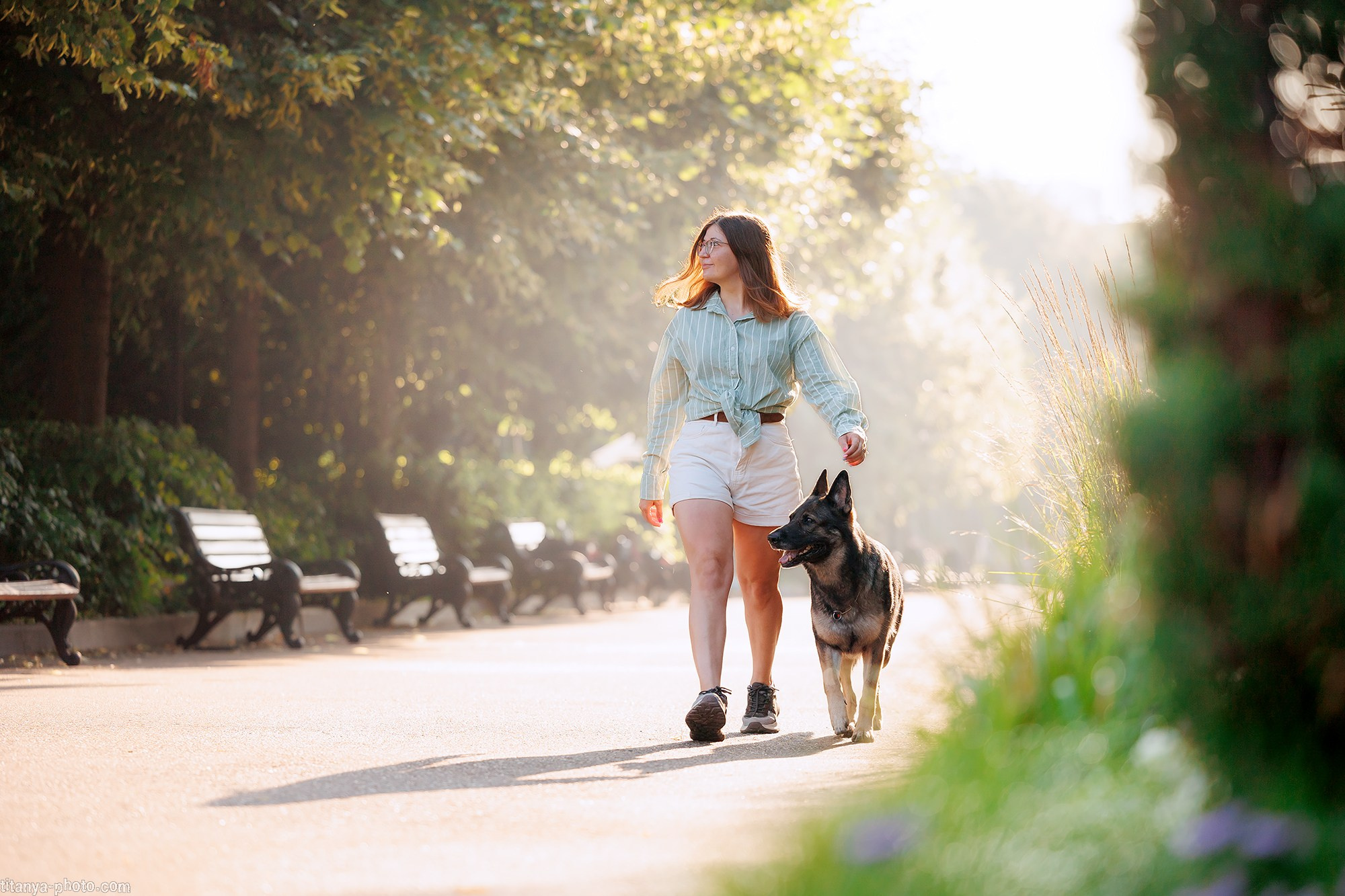 Маша и Харпи. Фотограф собак, фотограф-анималист Аня Титова (Titanya). Москва