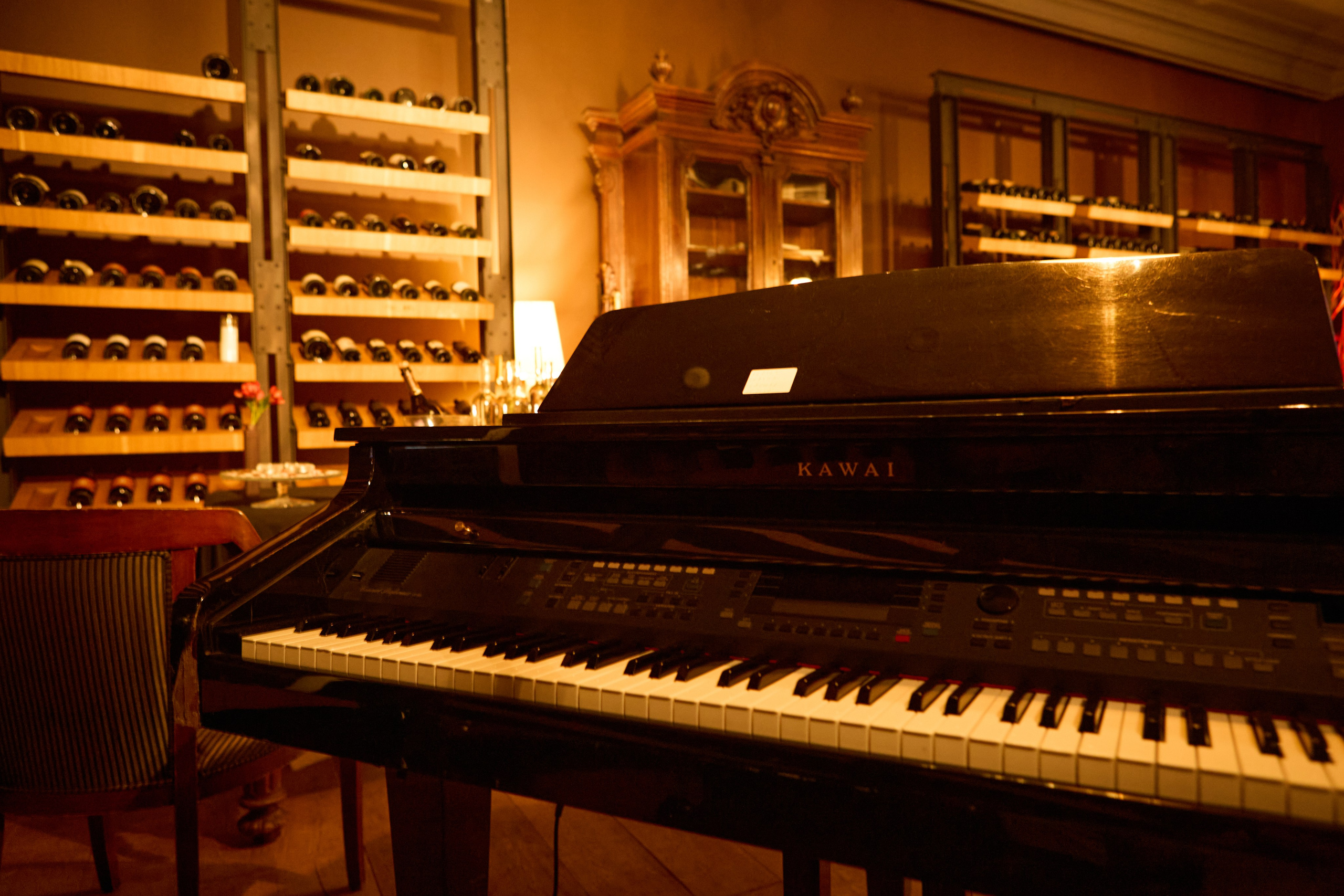 Evening on Nevsky Prospect Street at the Palkin Restaurant