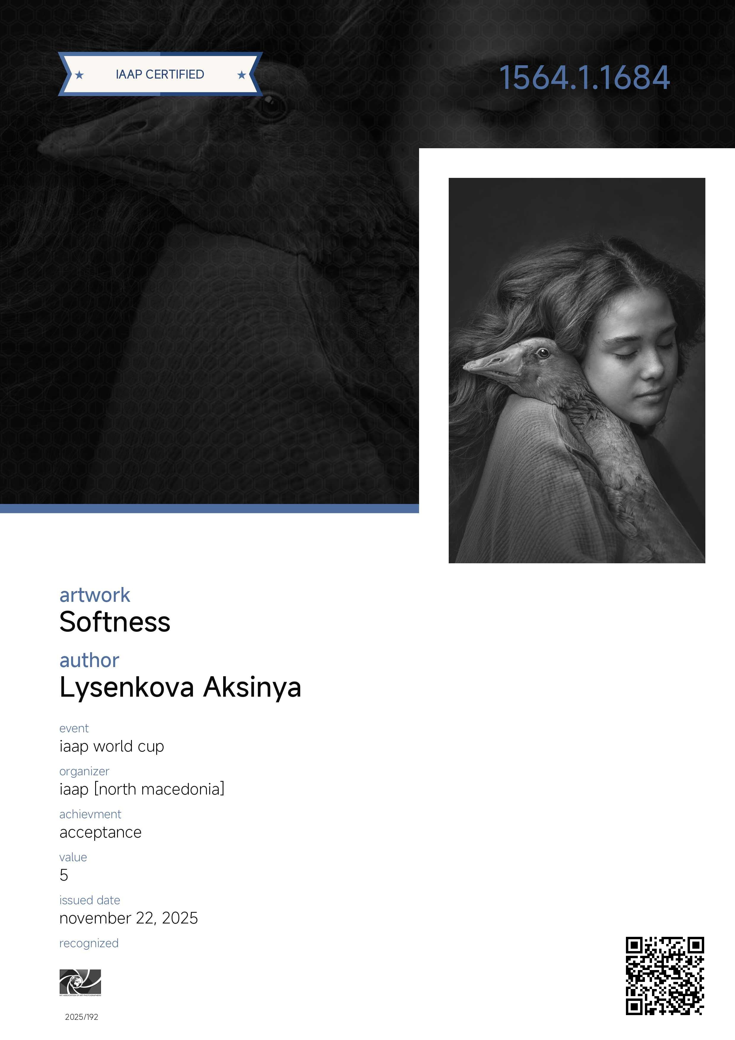 Дипломы. Детский, семейный фотограф в Ижевске и Москве Аксинья Лысенкова ADEN