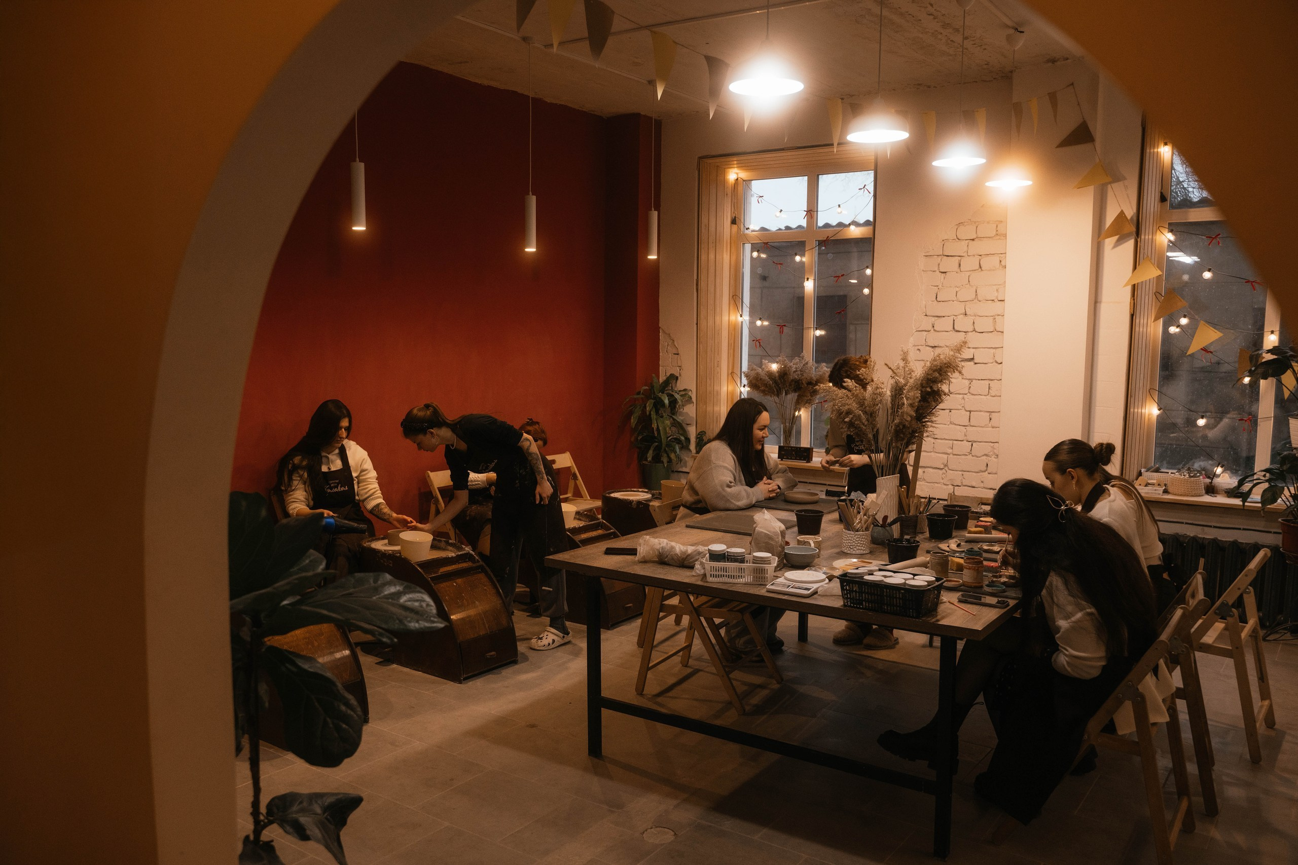 День рождения в гончарной мастерской. Свадебный, семейный фотограф в Рязани Лена Брант