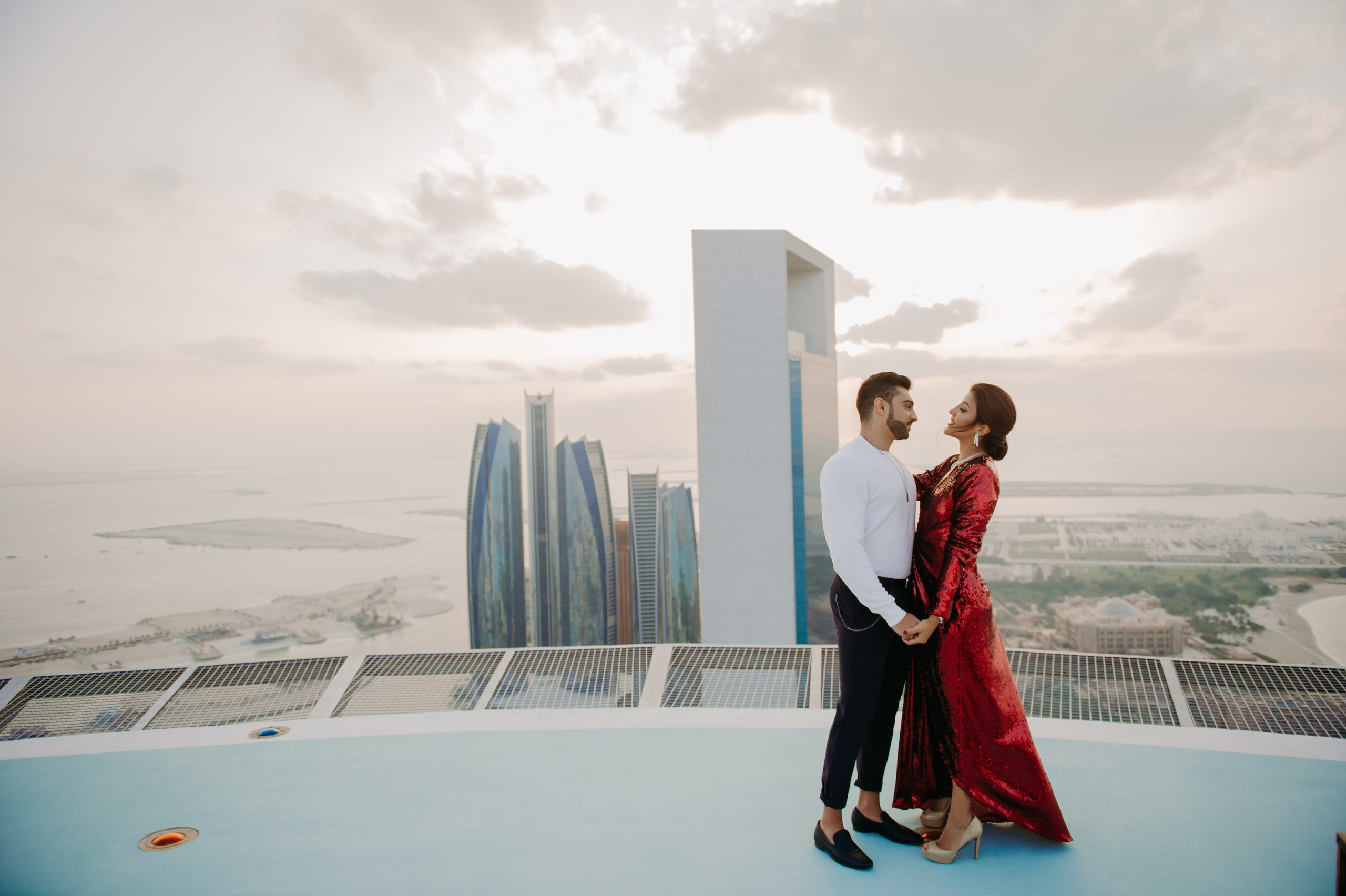 Love Story на высоте (Абу Даби). Фотограф в Москве и Санкт-Петербурге Дарина