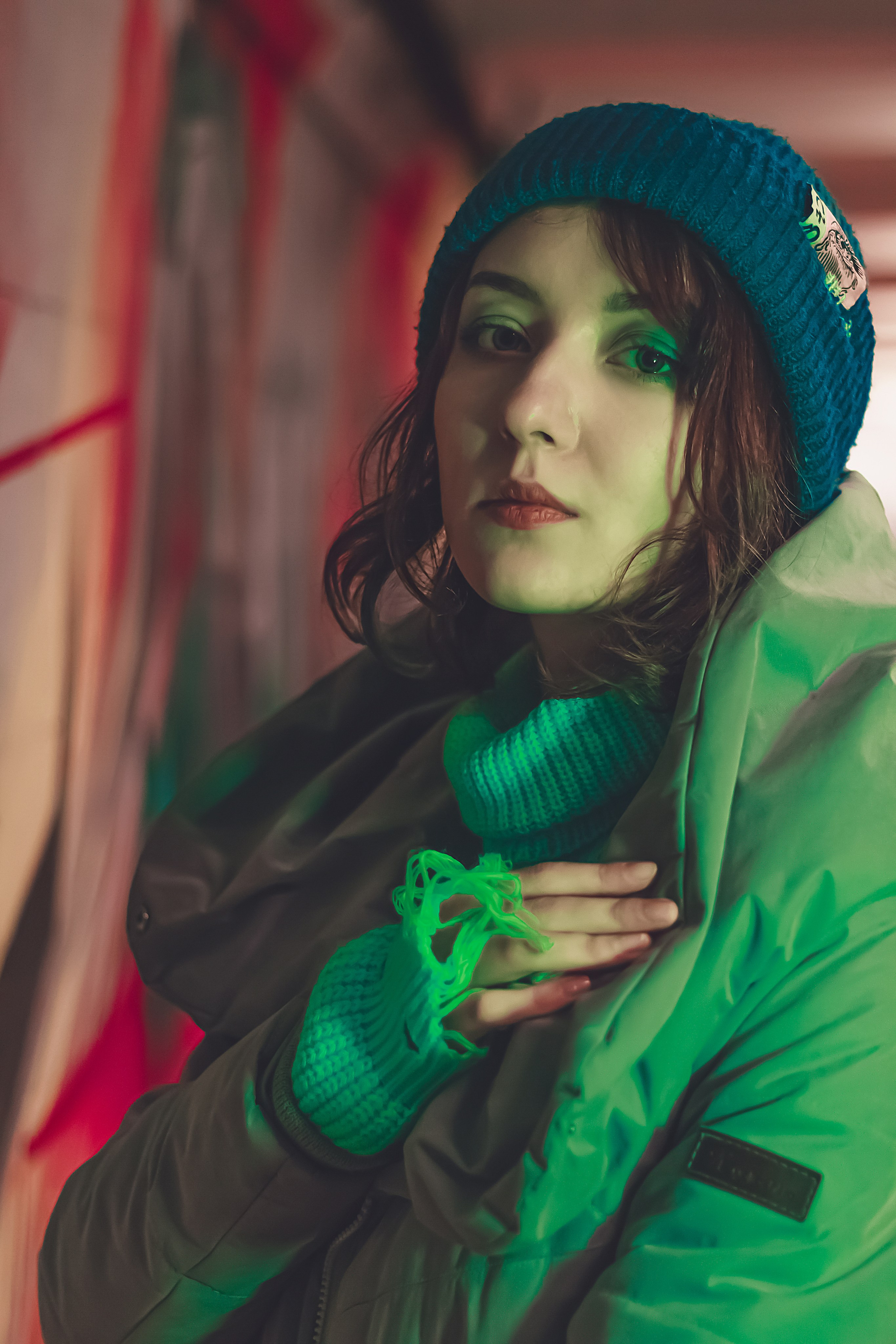 Ночь. Фотограф в Новокузнецке