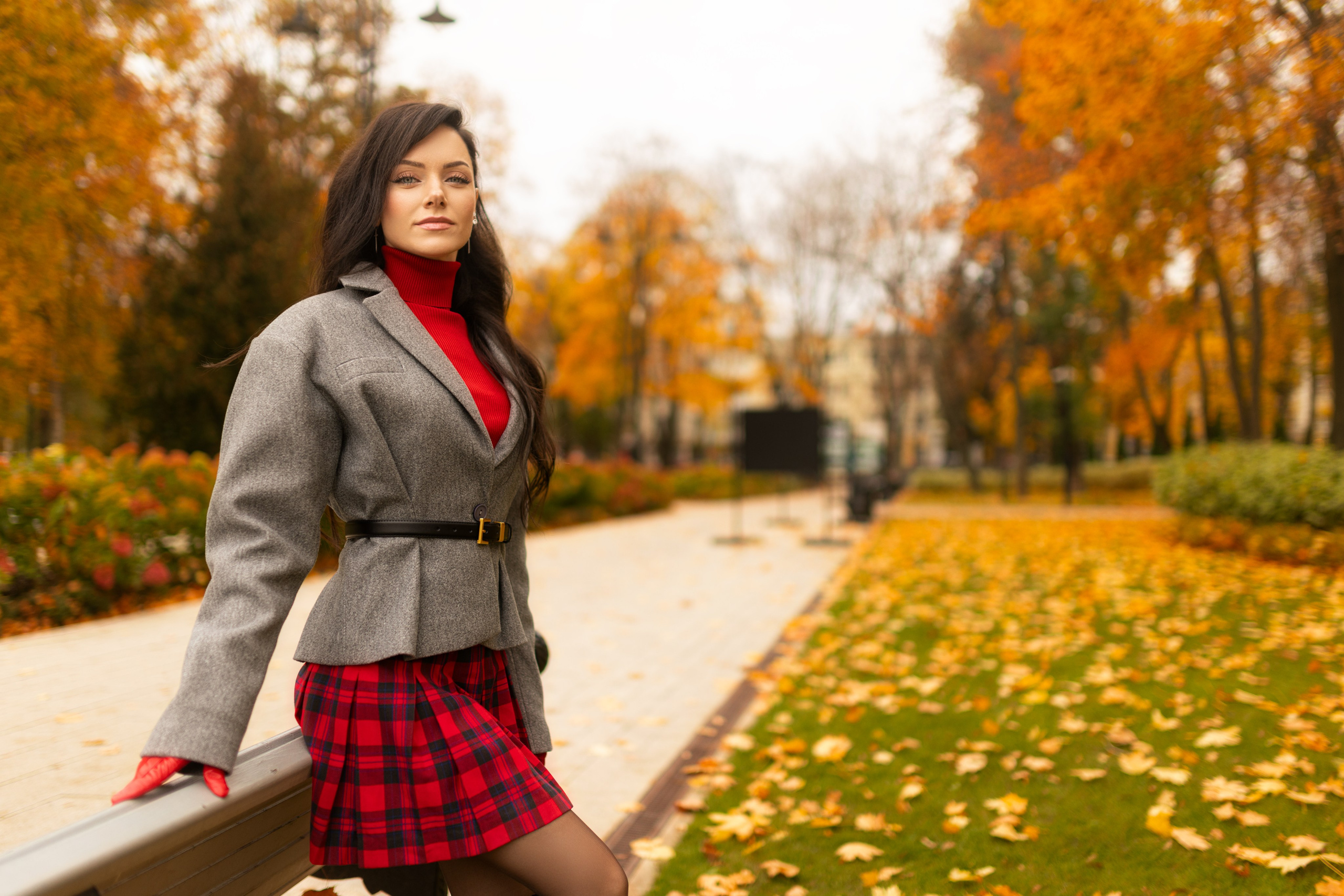 Фотосет с Екатериной в парке на осеннюю тему для «себя»