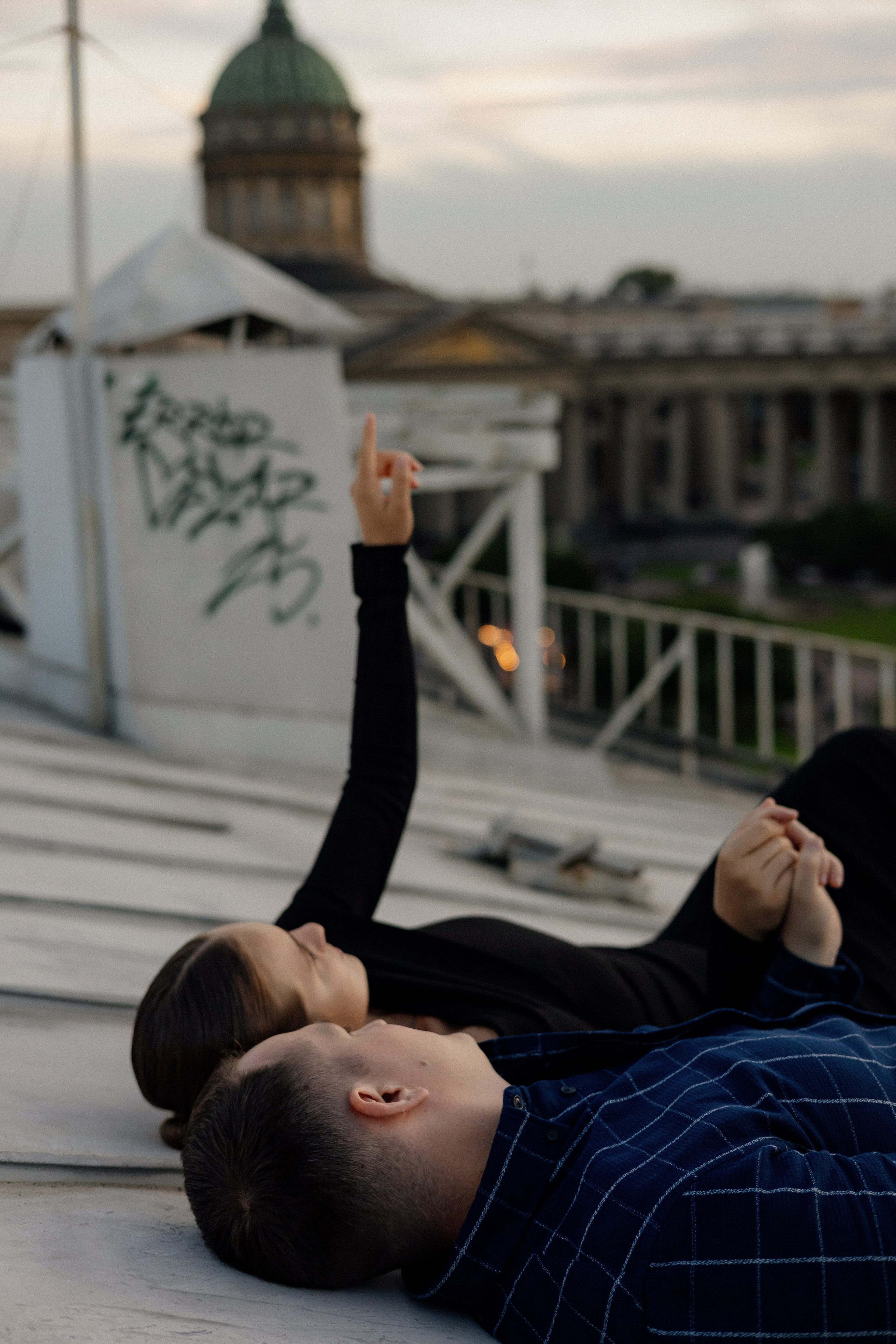 Романтика питерских крыш. Свадебный фотограф в Санкт-Петербурге Ксения Кобышева