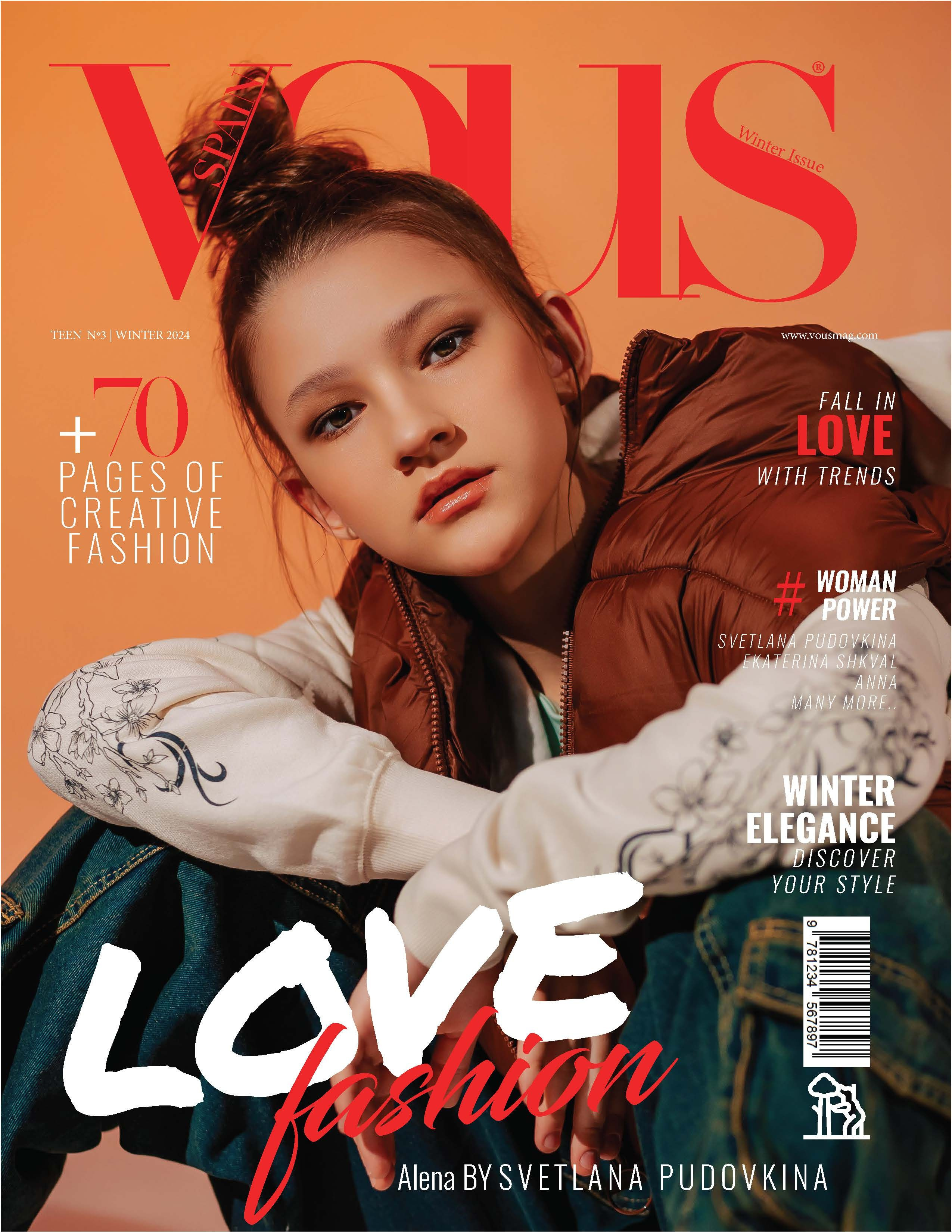 Публикация VOUS MAGAZINE (PREMIUM Publication Madrid, Spain). Фотограф Тольятти Светлана Пудовкина