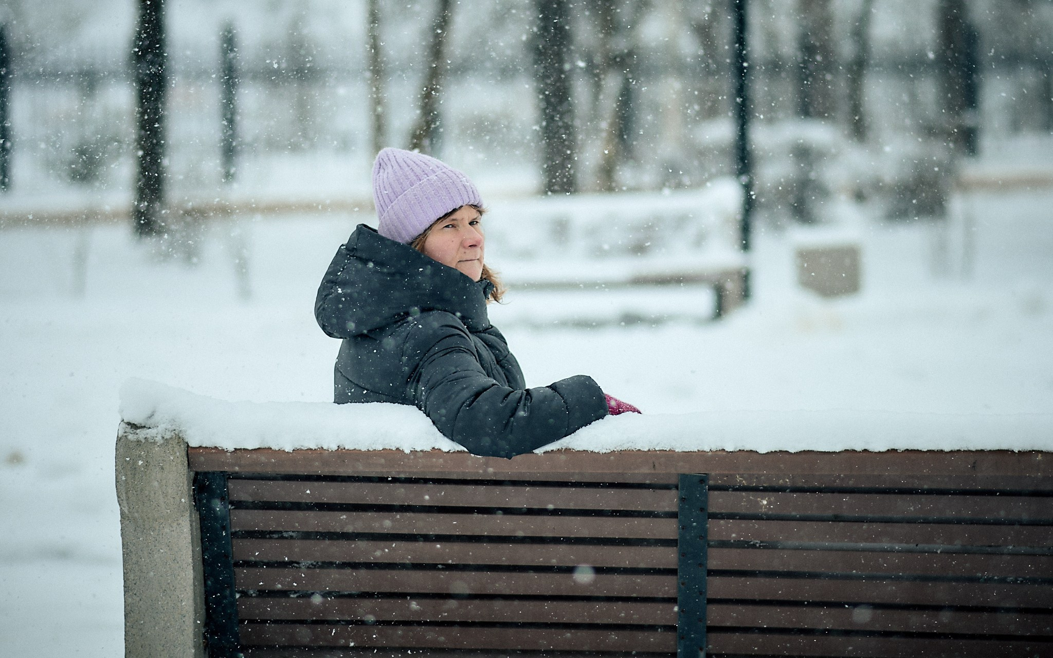 Зимняя фотопрогулка с Оксаной. Свадебный и семейный фотограф в г. Волхов Алексей Кочерыжкин