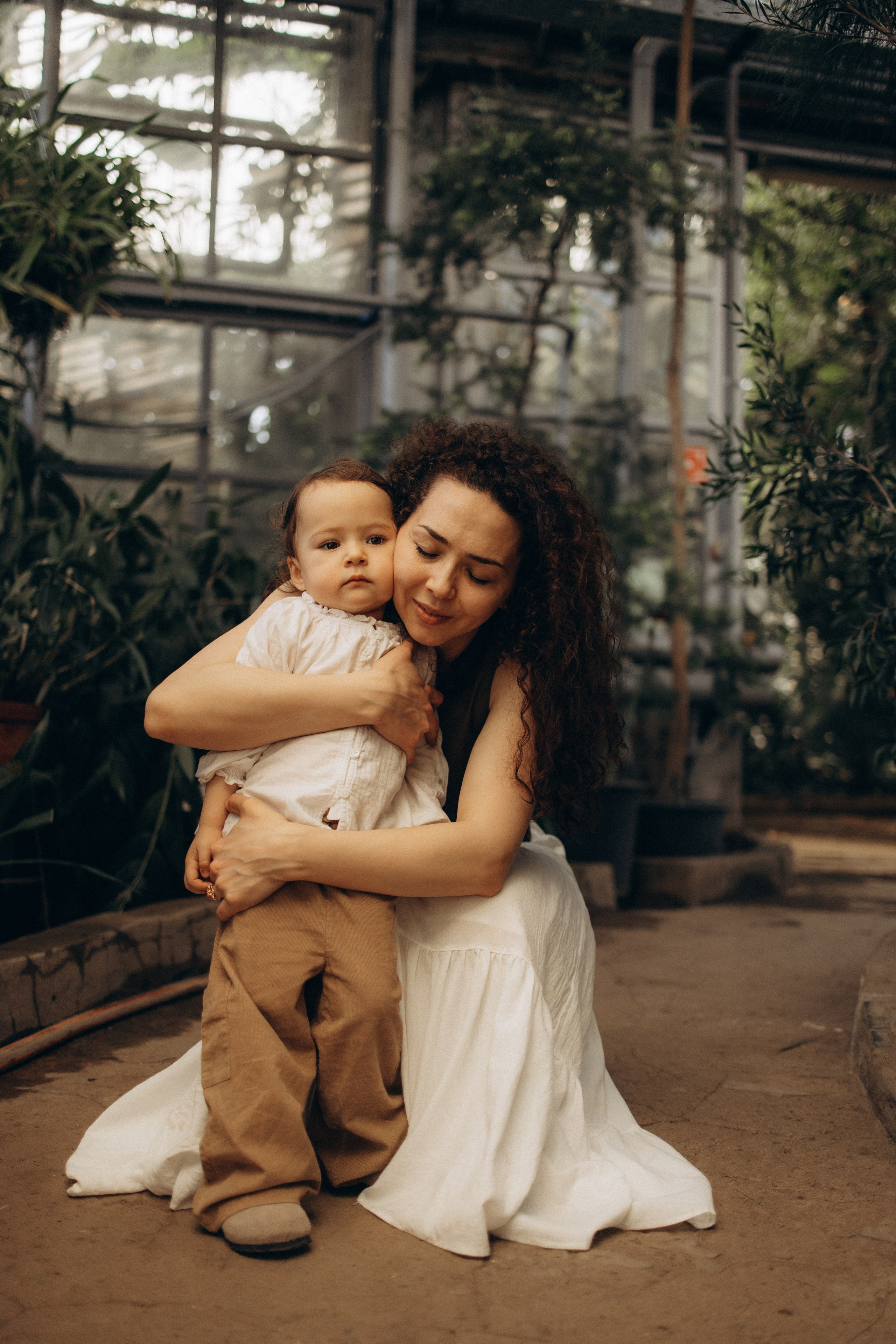 Прогулка по оранжерее. Семейный фотограф в Москве Ксения Аганина