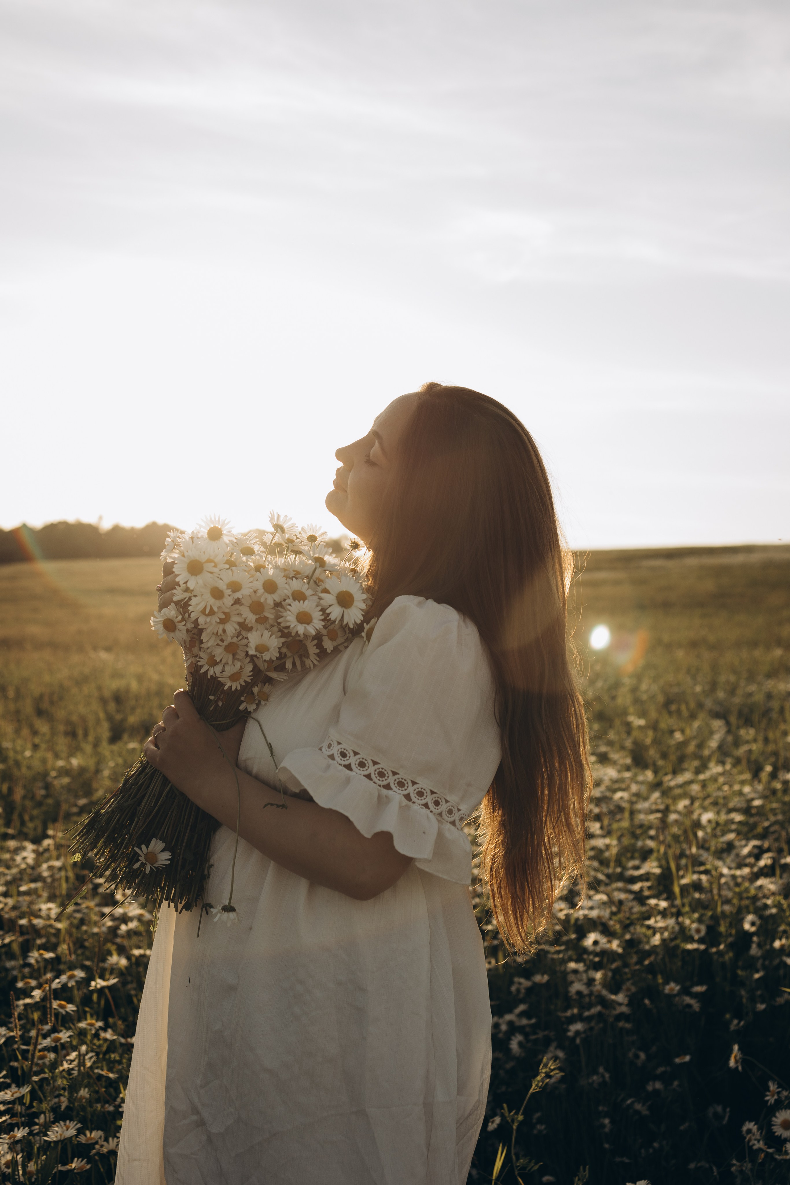 Маша и ромашки. Семейный фотограф в Москве Виктория Ястребинская