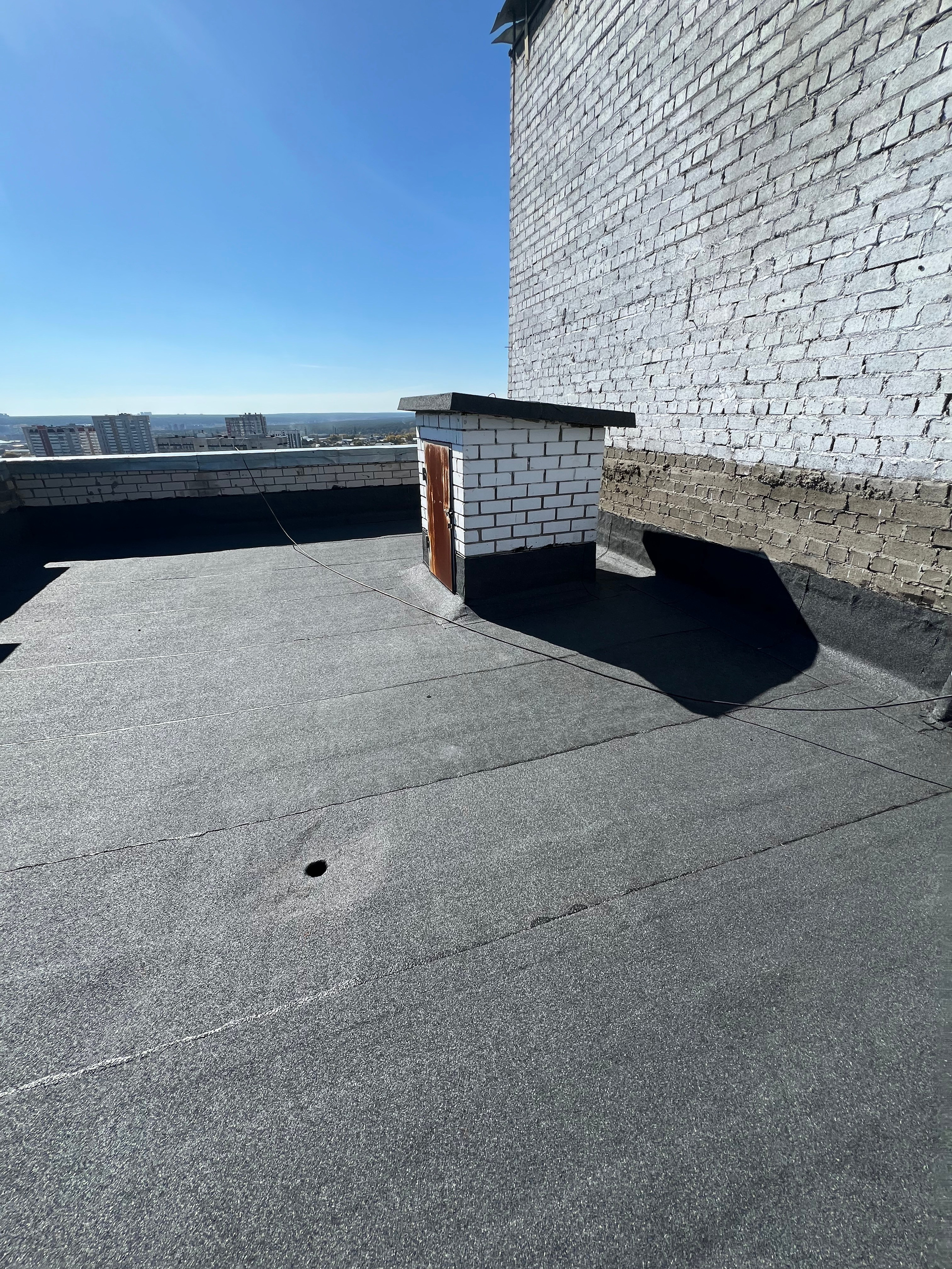 ТСЖ Строителей 33 Монтаж наплавляемой кровли