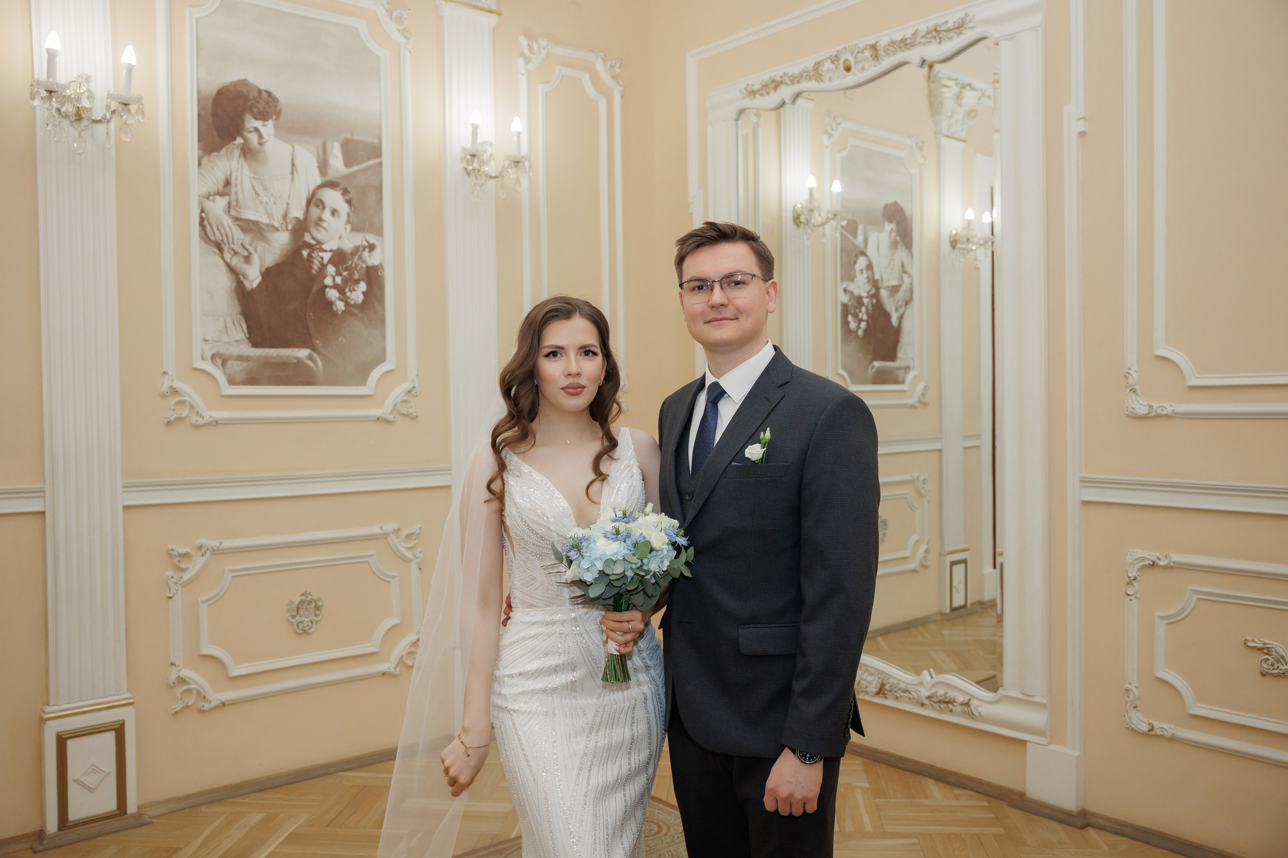 Даша и Дима, Грибоедовский ЗАГС. Свадебный и репортажный фотограф (Москва, Королев и другие)