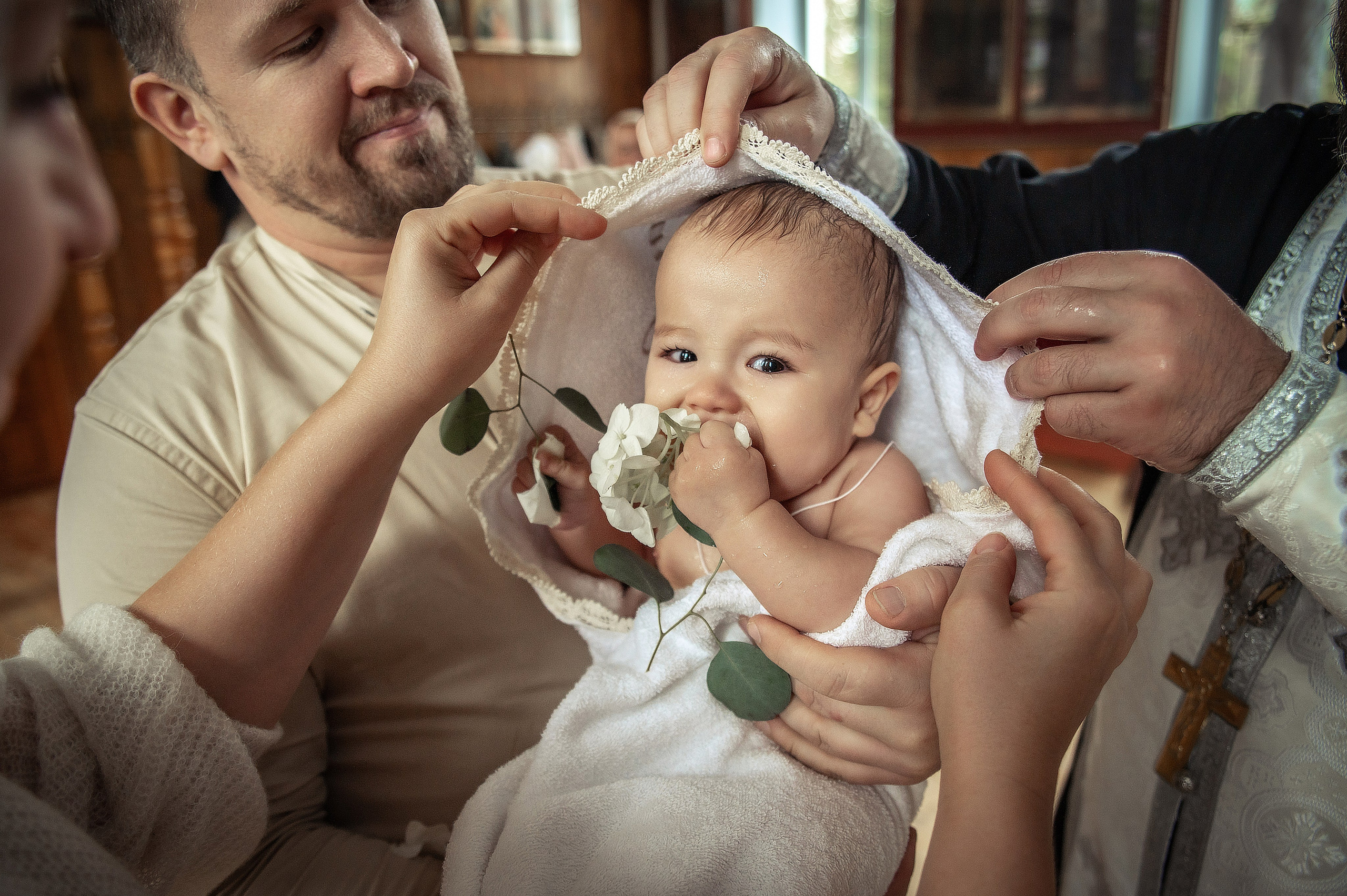 Таинство Крещения Геннадия, Храм Николая Чудотворца Краснослободск. Церковный, семейный и репортажный фотограф Волгоград, Волжский