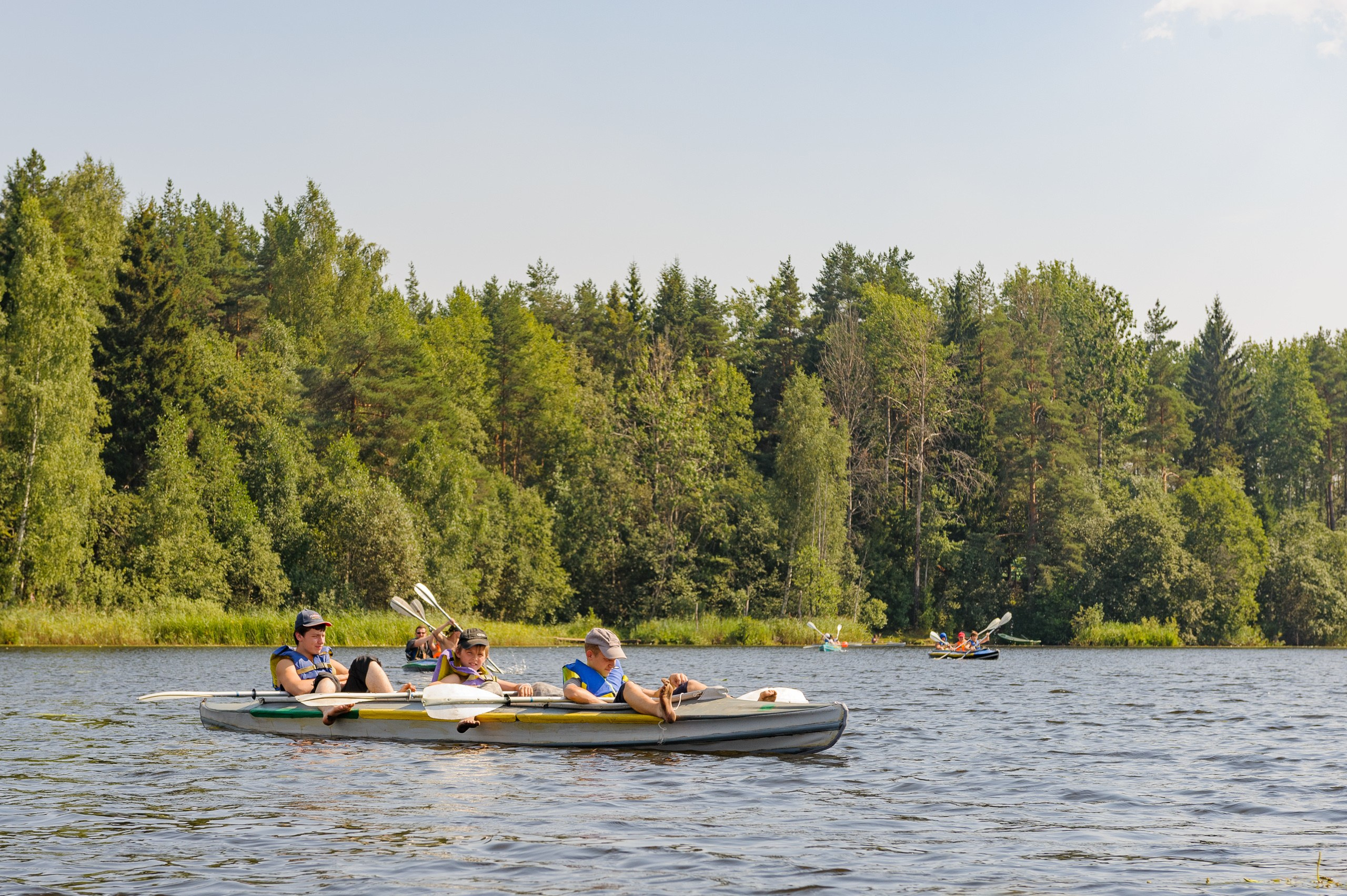 Летние тренировочные боры Школы Боевых Искусств «МОН», Валдай 2010 г. Валдайская кругосветка, байдарки