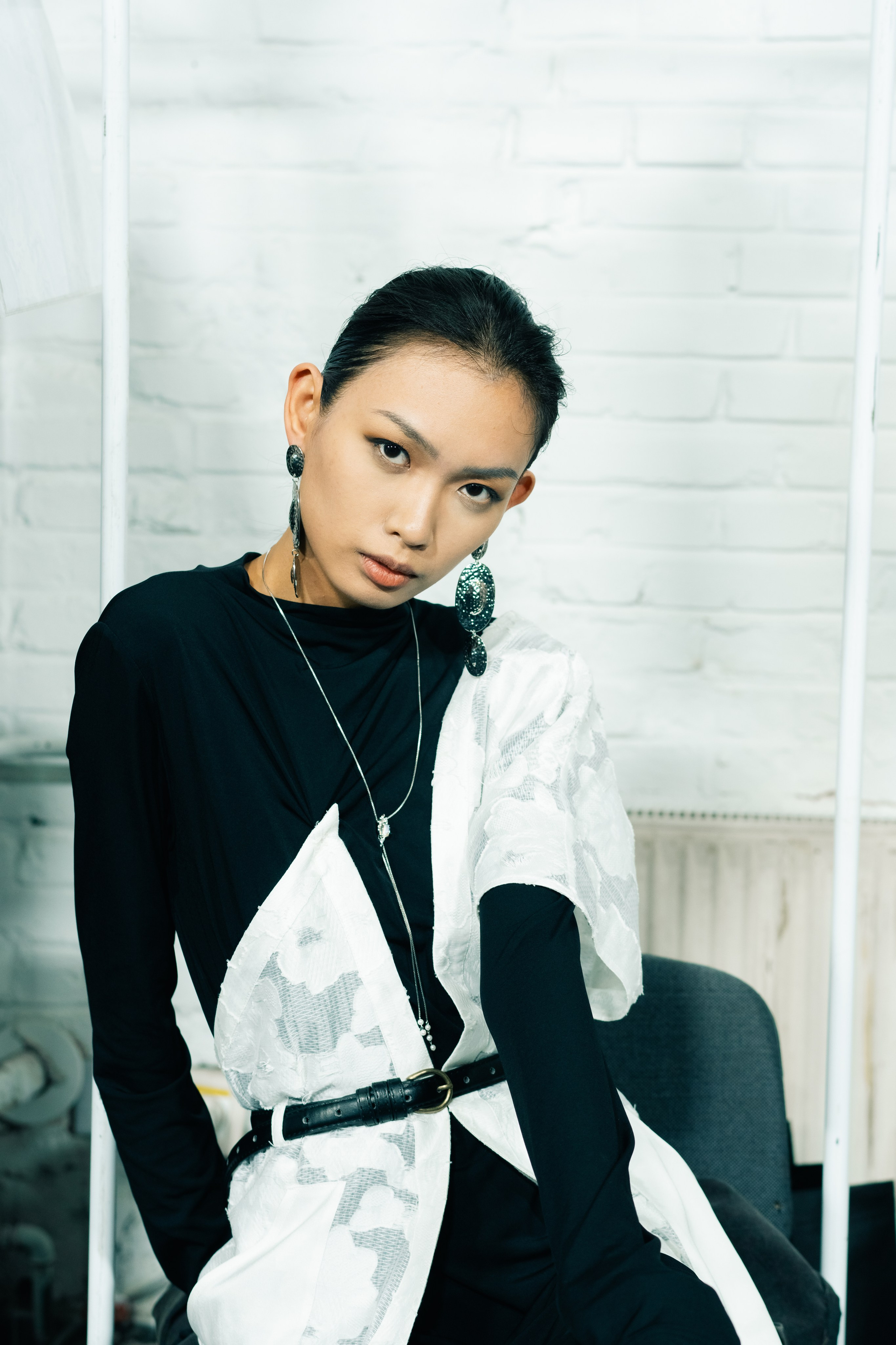 Backstage at Beijing Fashion