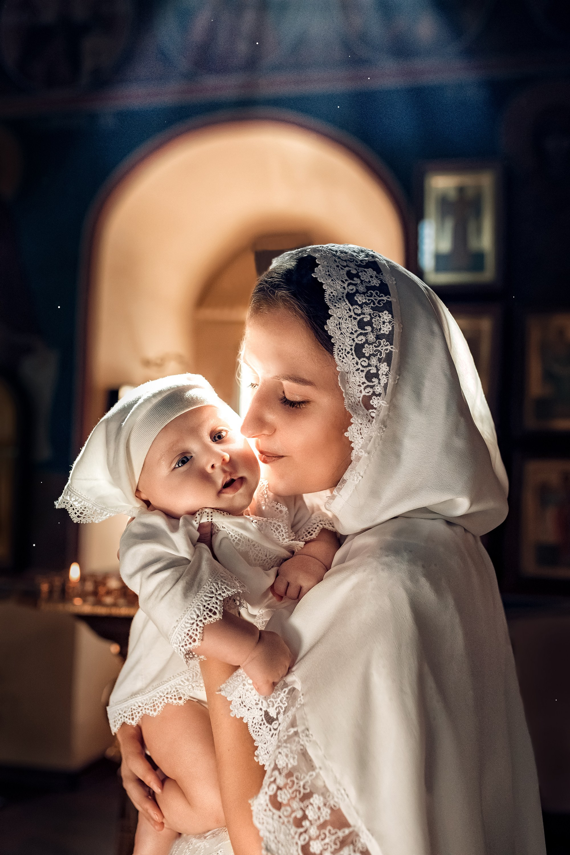 Таинство Крещения (постановочная съемка). Moscow_CPC