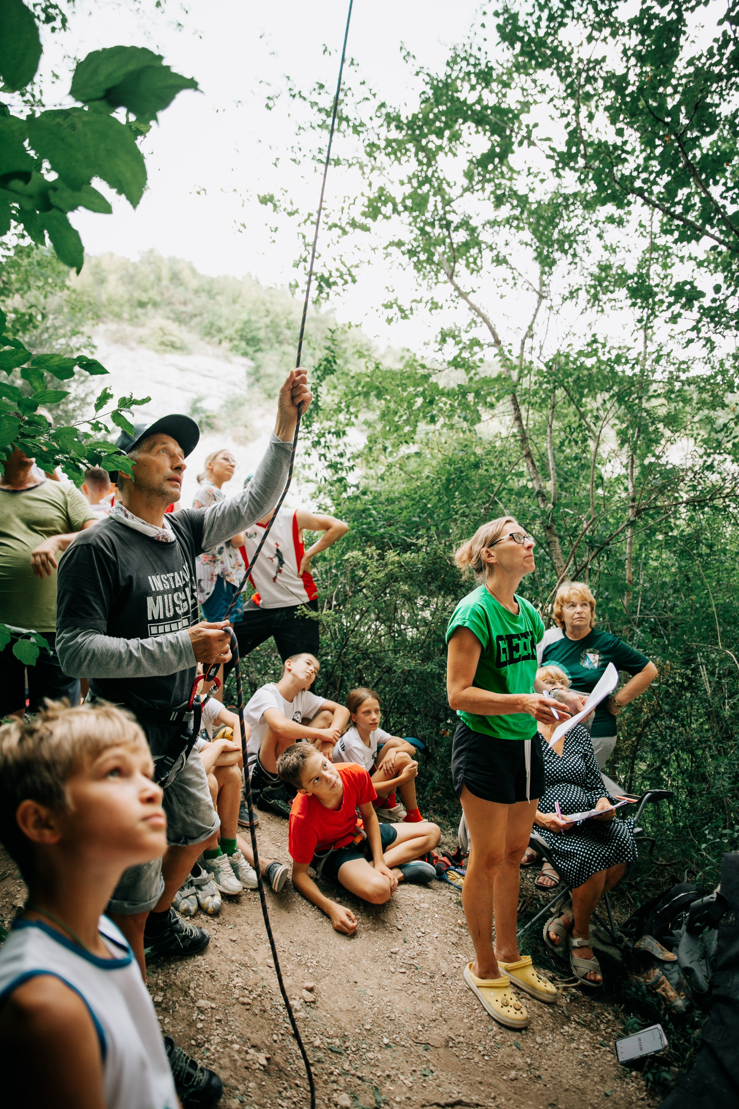 Соревнования по скалолазанию. Фотограф в Крыму