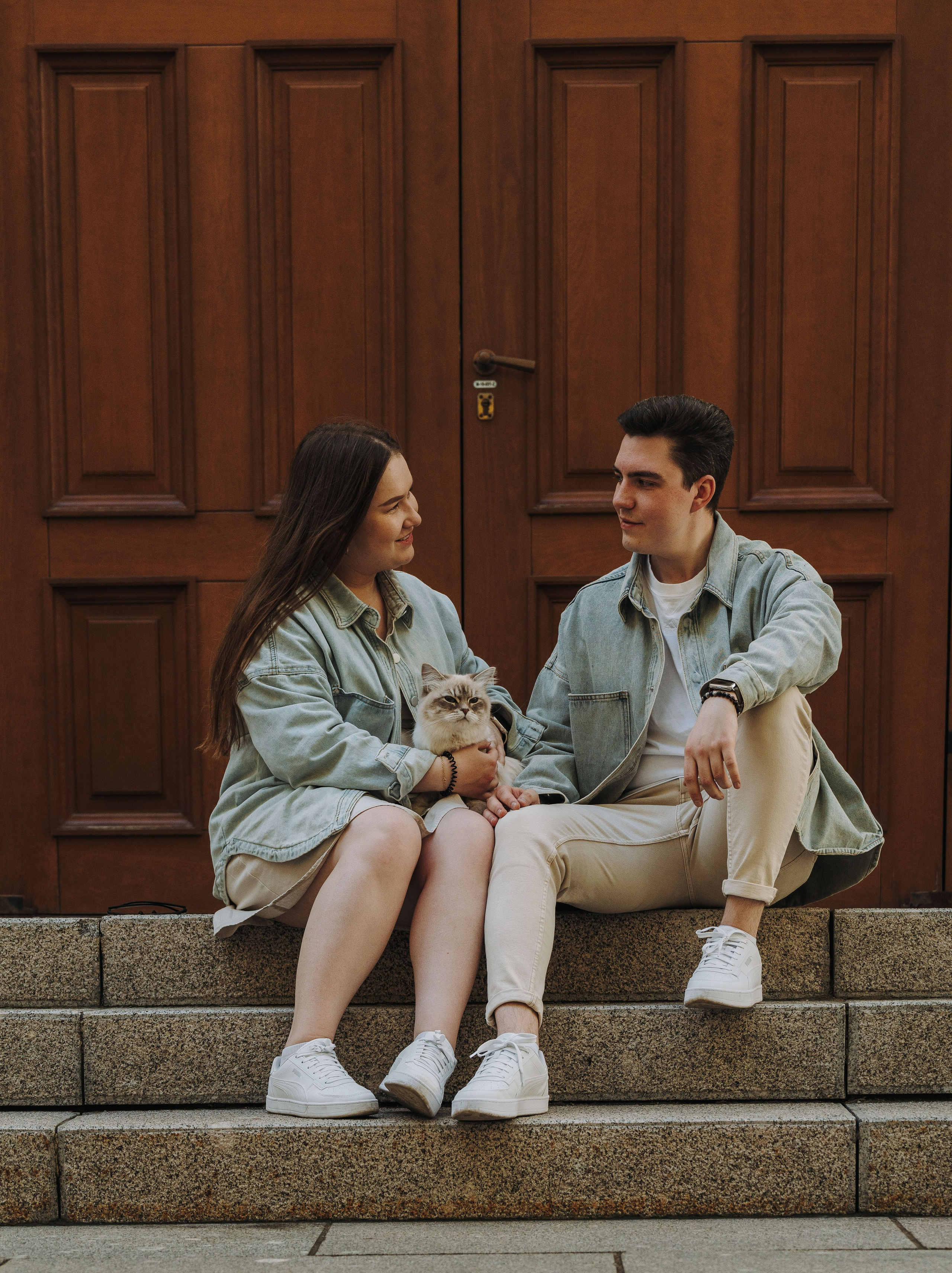 Сильвия, Полина и Никита. Фотограф анималист в Спб недорого Олеся Майорова