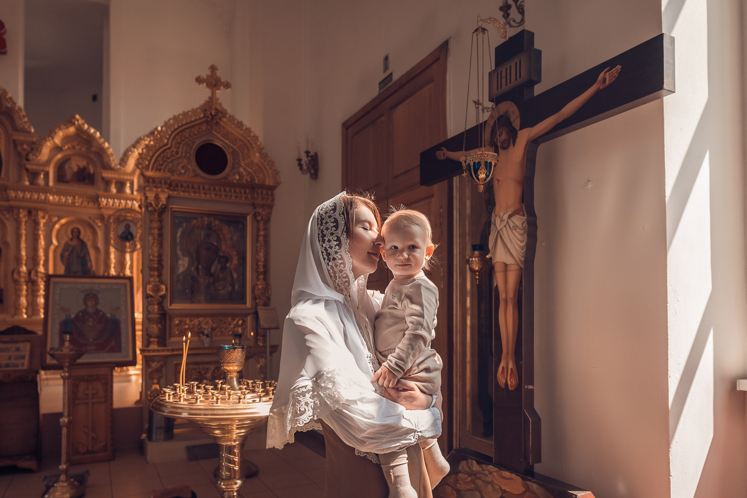 Таинство Крещение Фёдора в Казанском храме. Главная