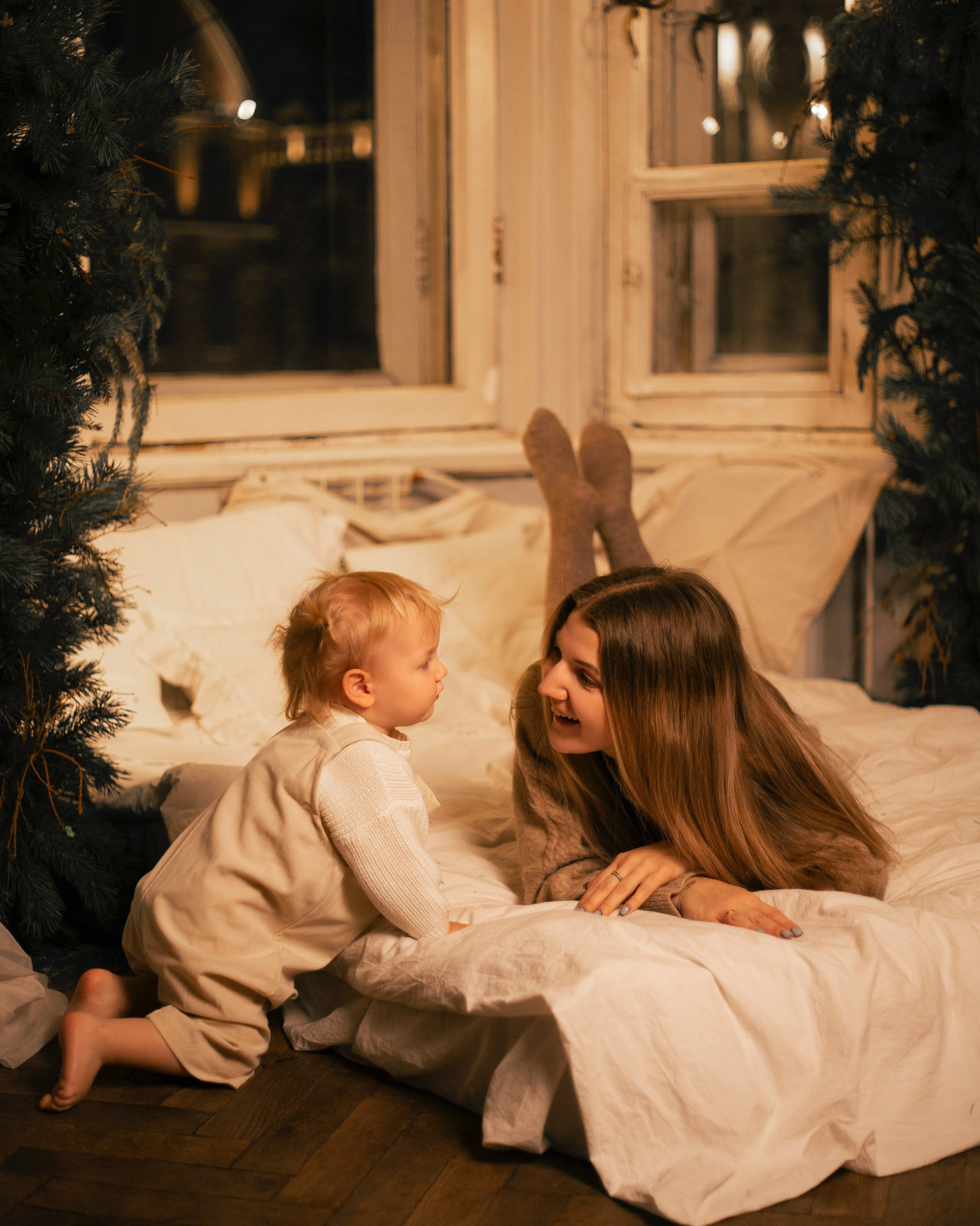 Новогодняя съёмка в фотостудии