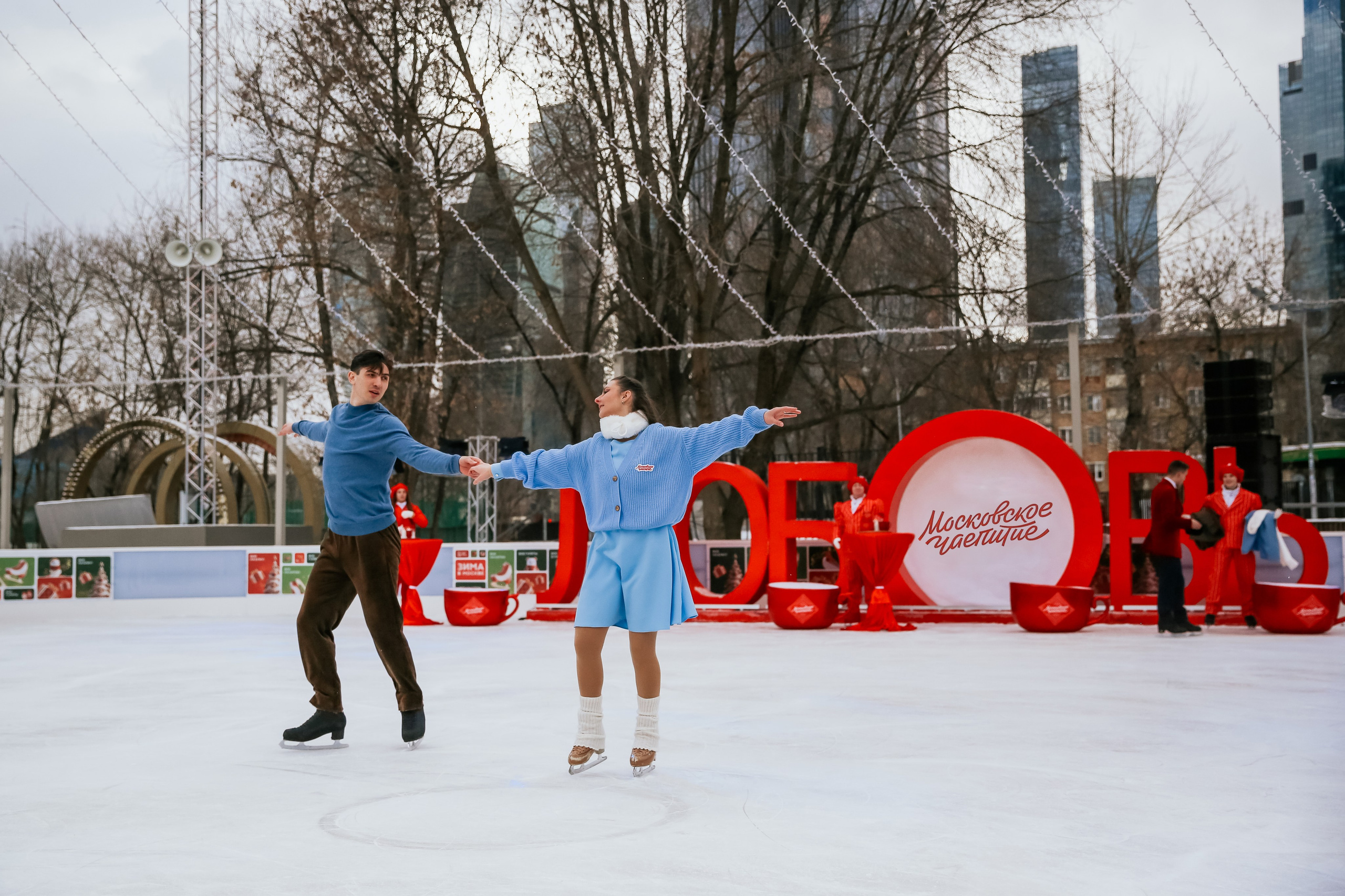Ледовое шоу Сити каток Московское Чаепитие. Фотограф и видеограф Анна Домашенко
