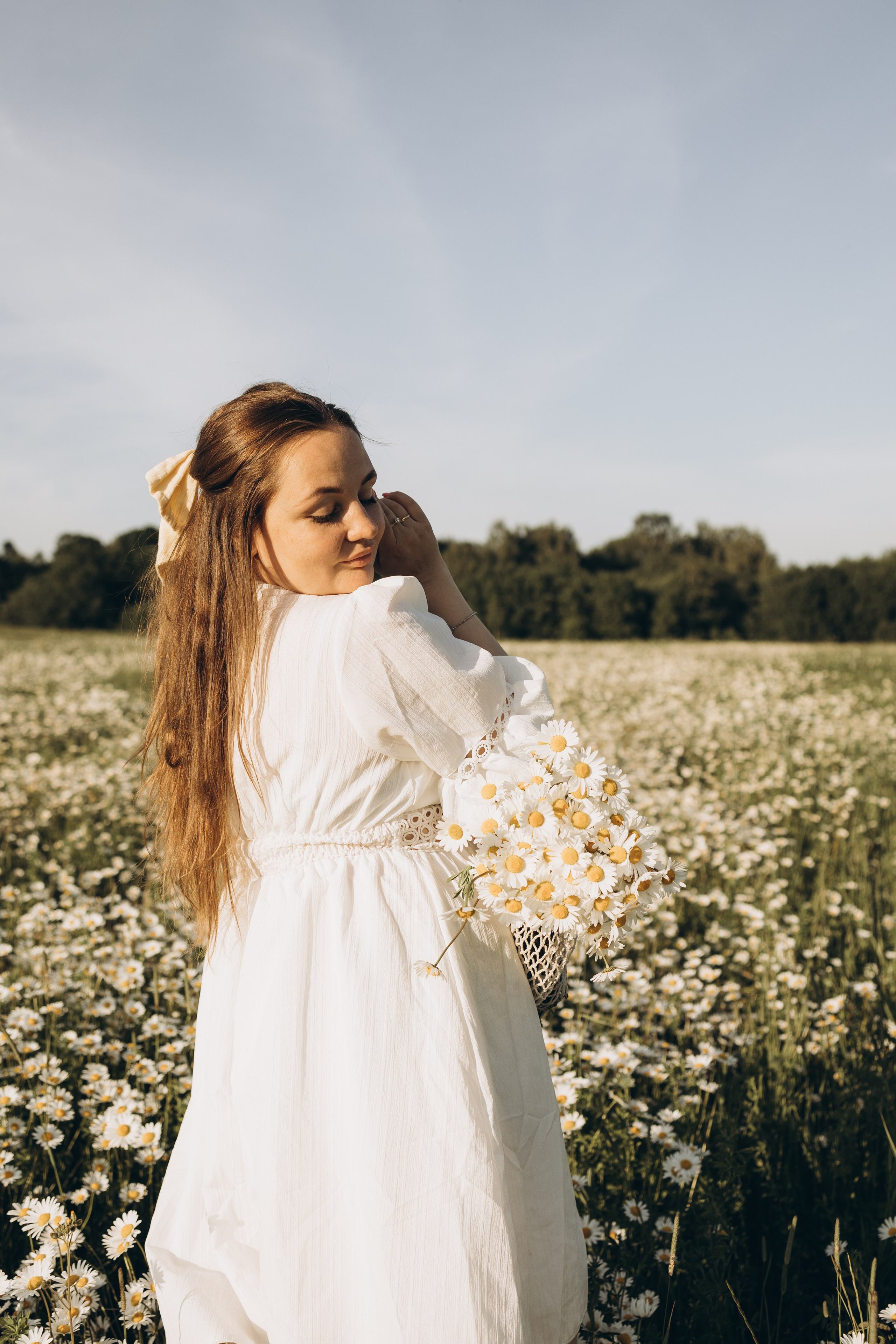 Маша и ромашки. Семейный фотограф в Москве Виктория Ястребинская