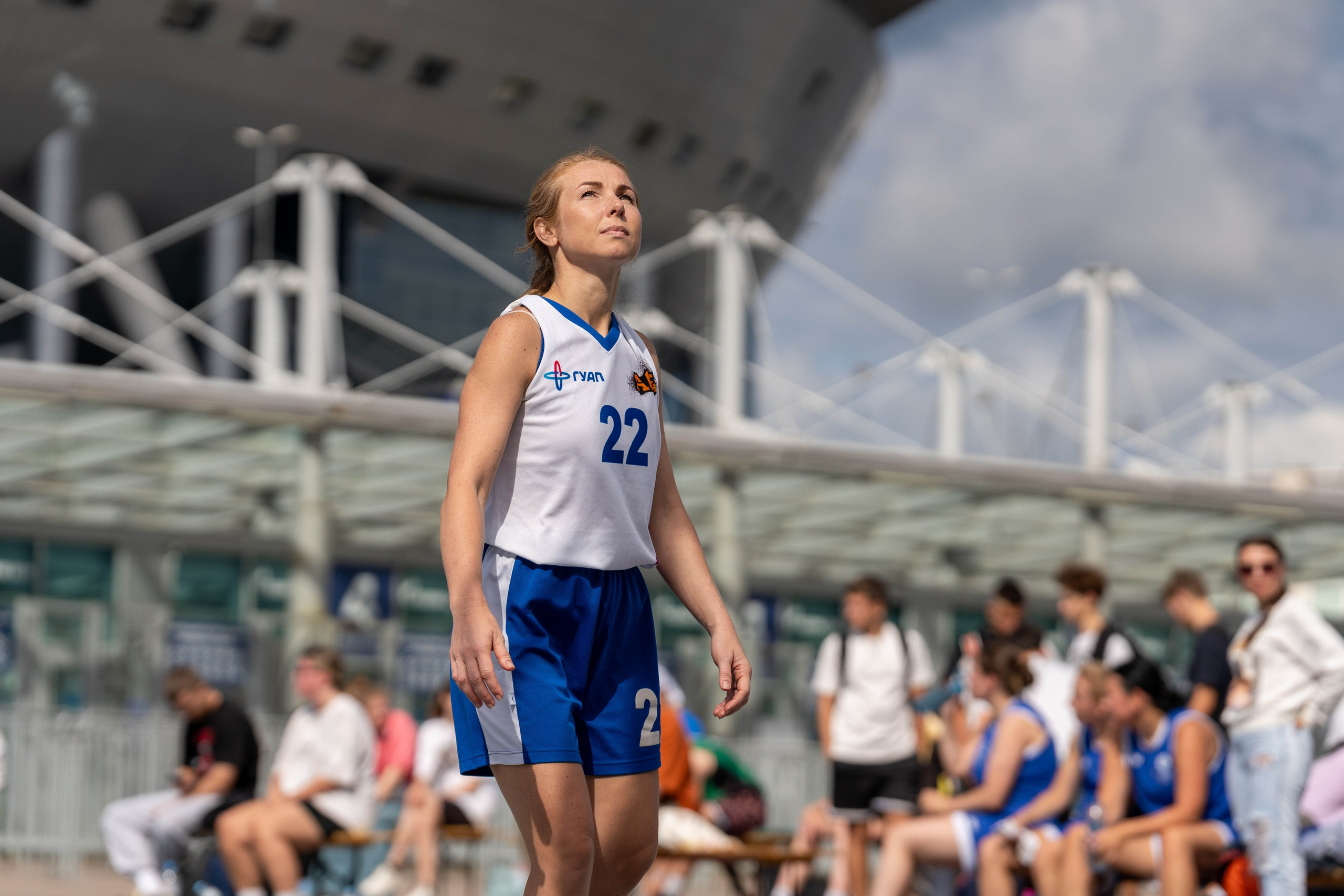 Баскетболистка №22 на турнире 3×3 «Оранжевый мяч», спортивный фотограф Санкт-Петербург