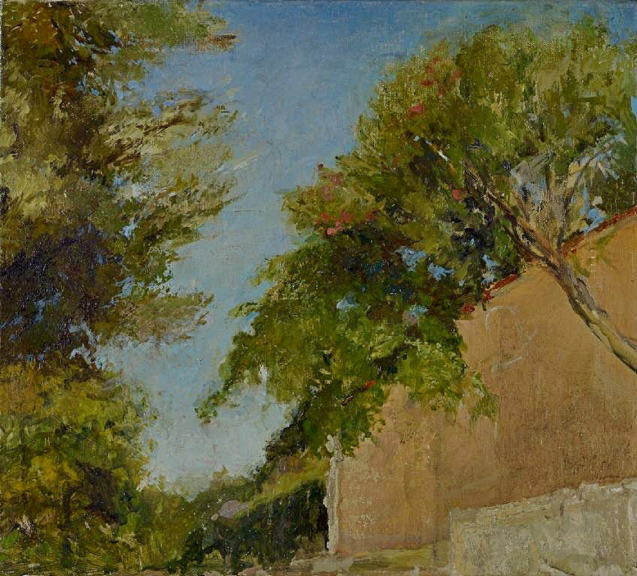 "Греческие виды" 35Х45 см, Холст/масло, 2017. В частной коллекции. Кипр. Импрессионизм, Масло, Холст