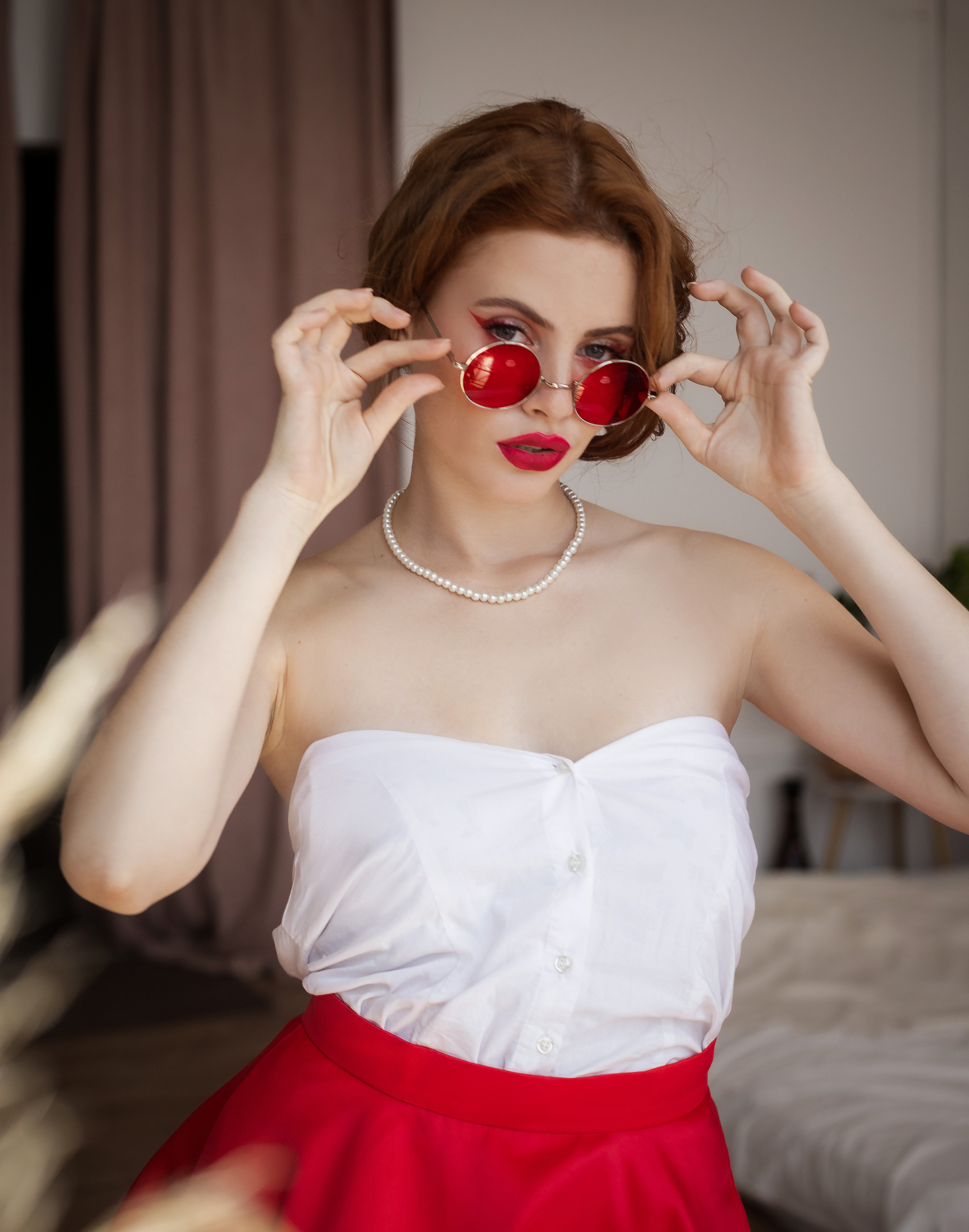 В стиле Пин-ап с Настей. Портретный фотограф в Калининграде Алеся Раух