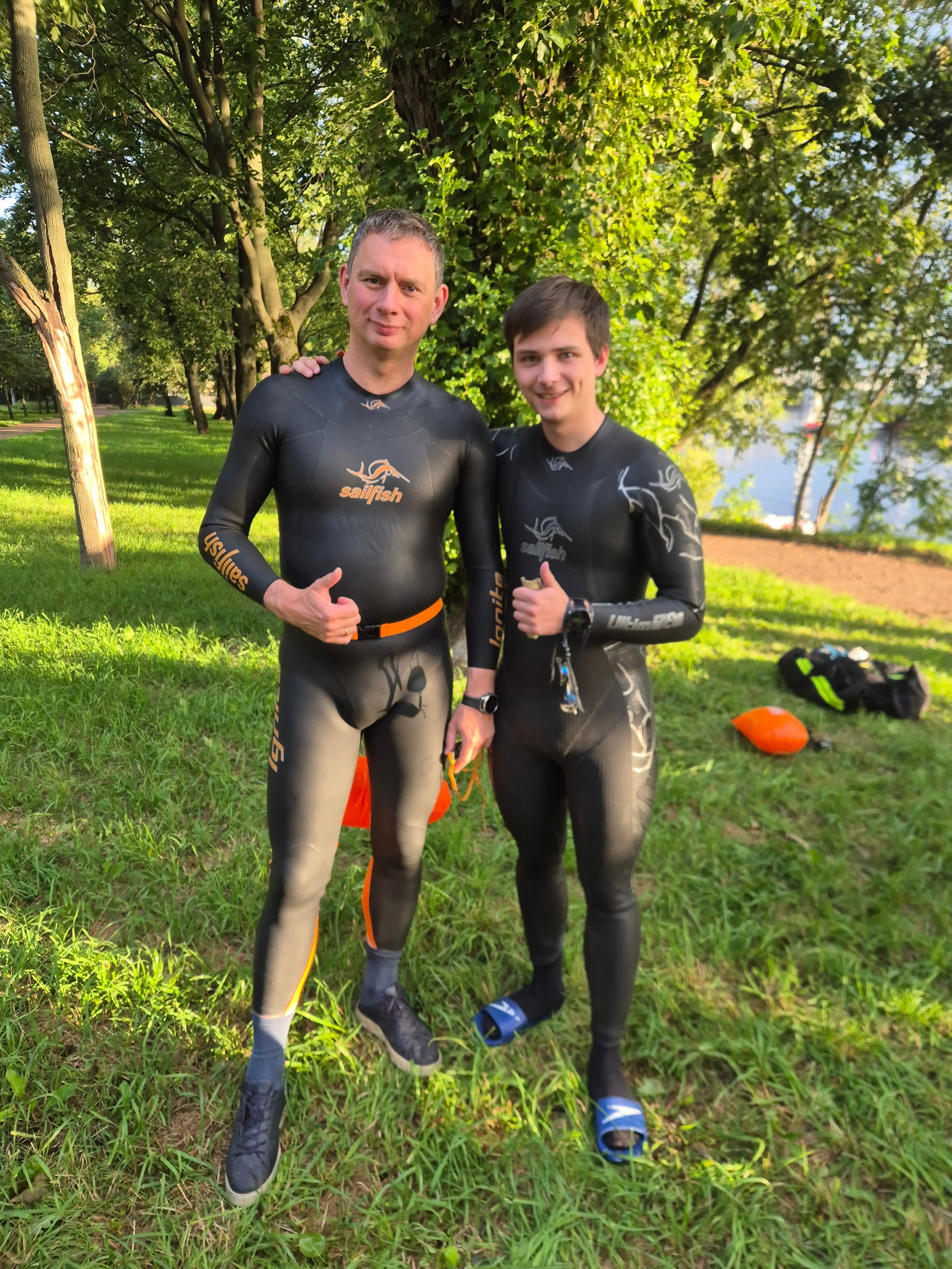 Размялись, поели, оделись-пролились