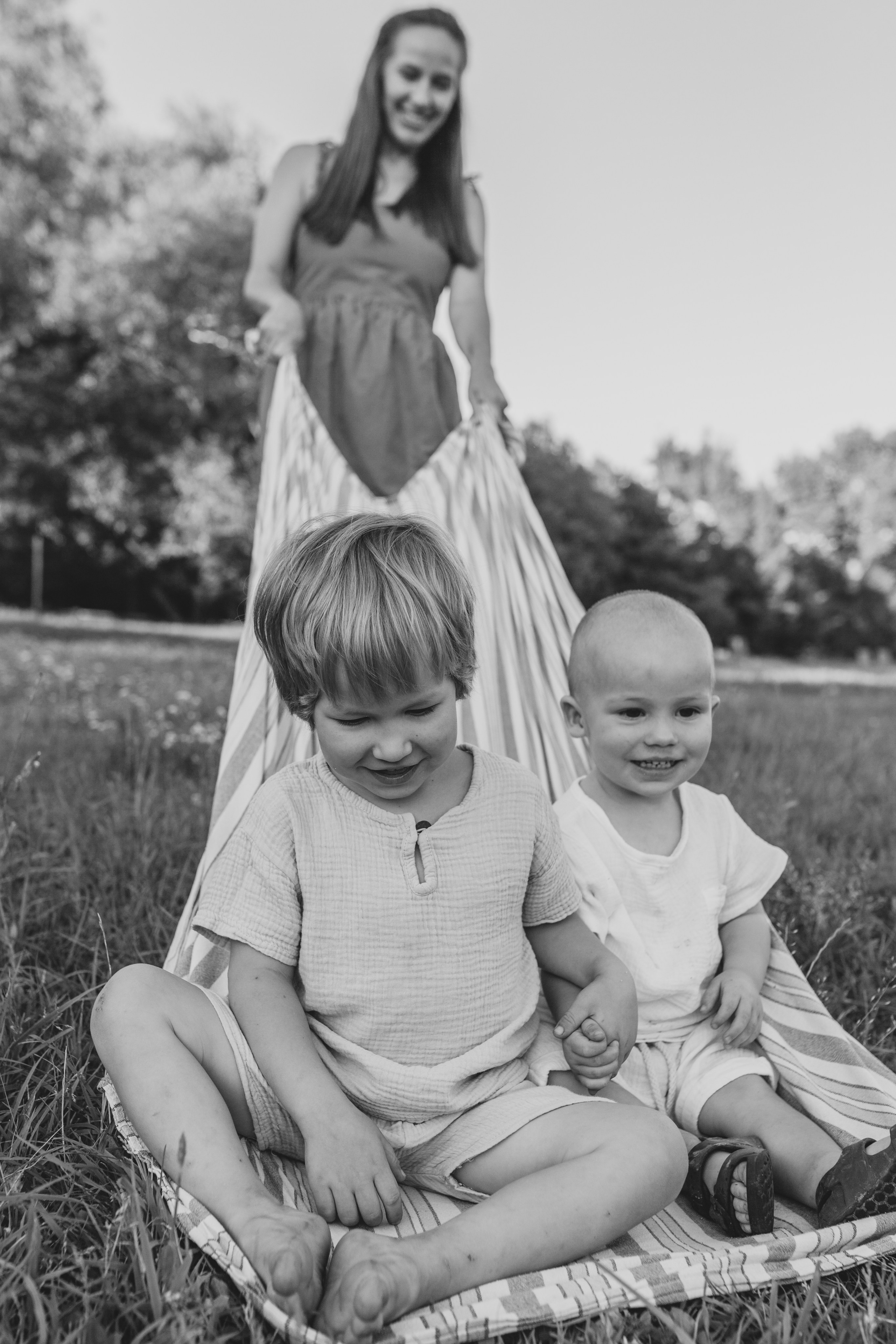 Оля и мальчишки. Семейный фотограф Полина Сарина Москва