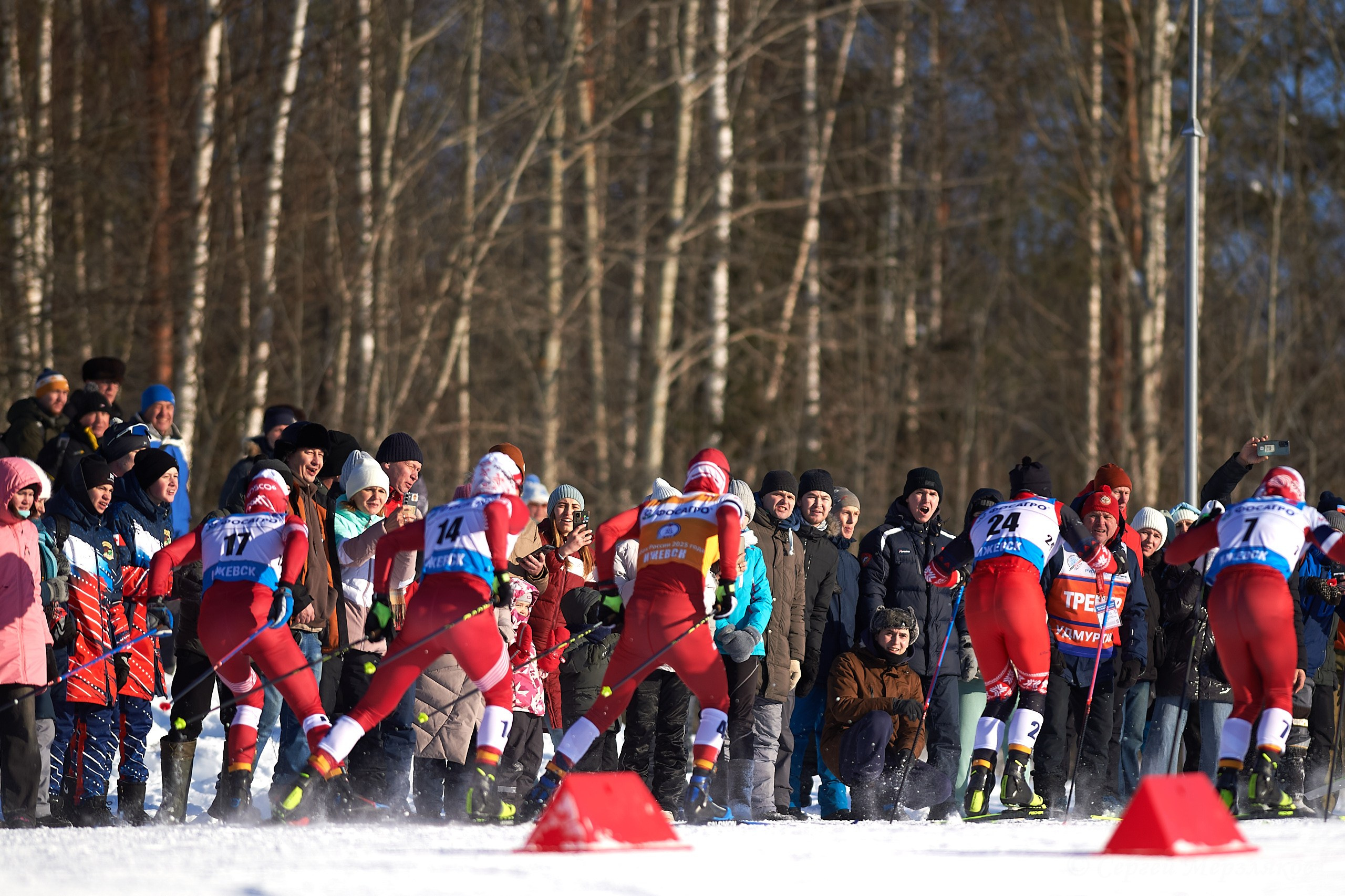 VI этап ФосАгро Кубка России по лыжным гонкам. Спринт. Ижевск 25.01.2025. Спортивный репортажный фотограф в Ижевске Сергей Мерзляков