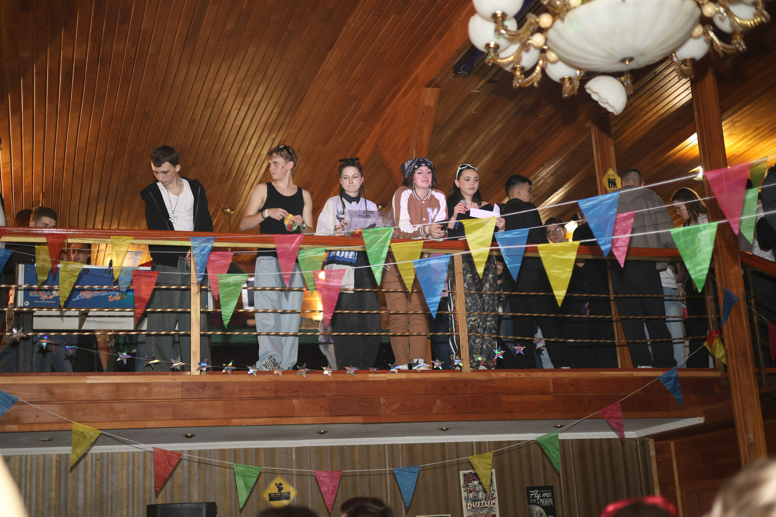 Student american-style party. Mintonov's Film Studio