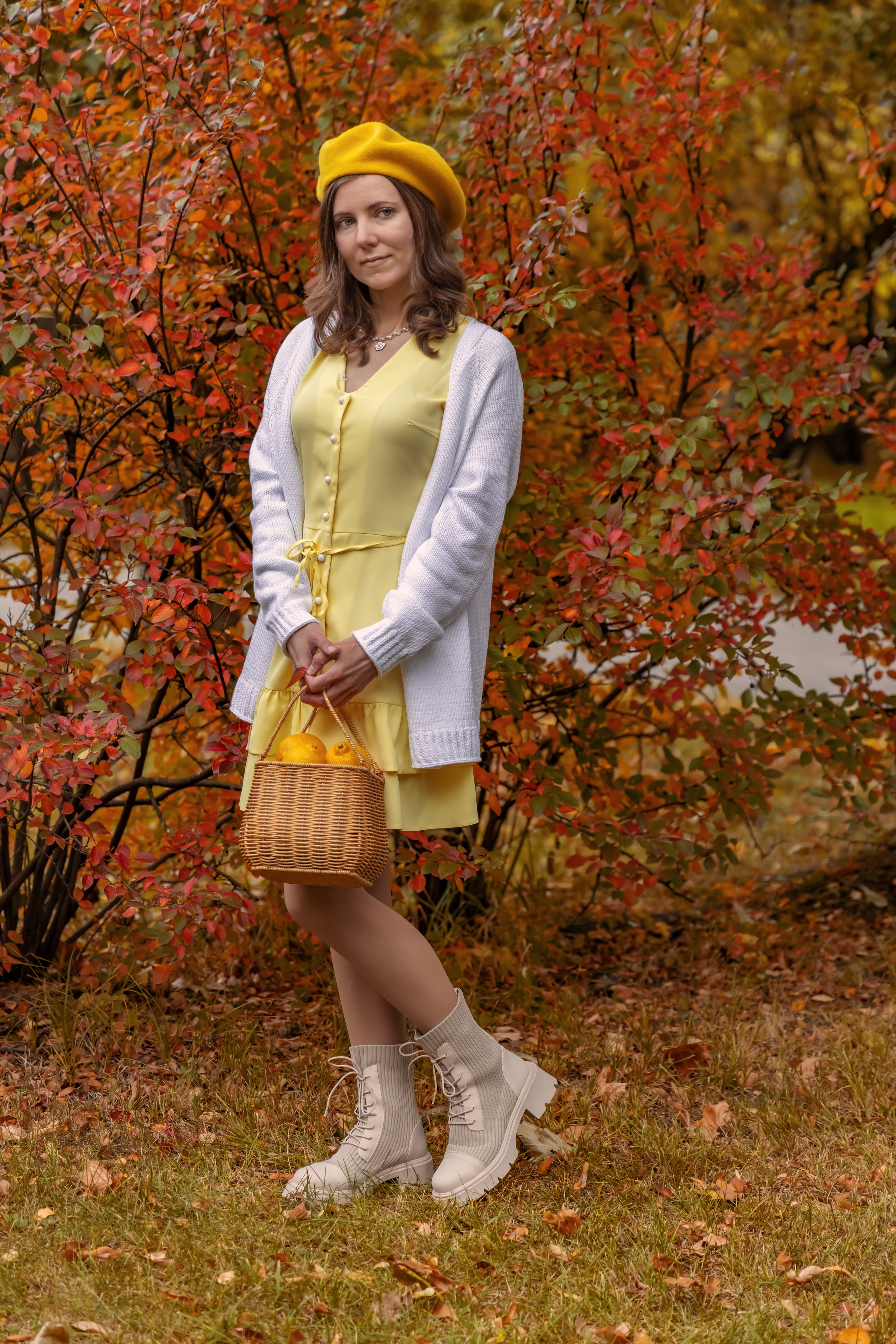 Жёлтая осень и ретро-велосипед. Репортажный, семейный и студийный фотограф в Москве Демин Алексей