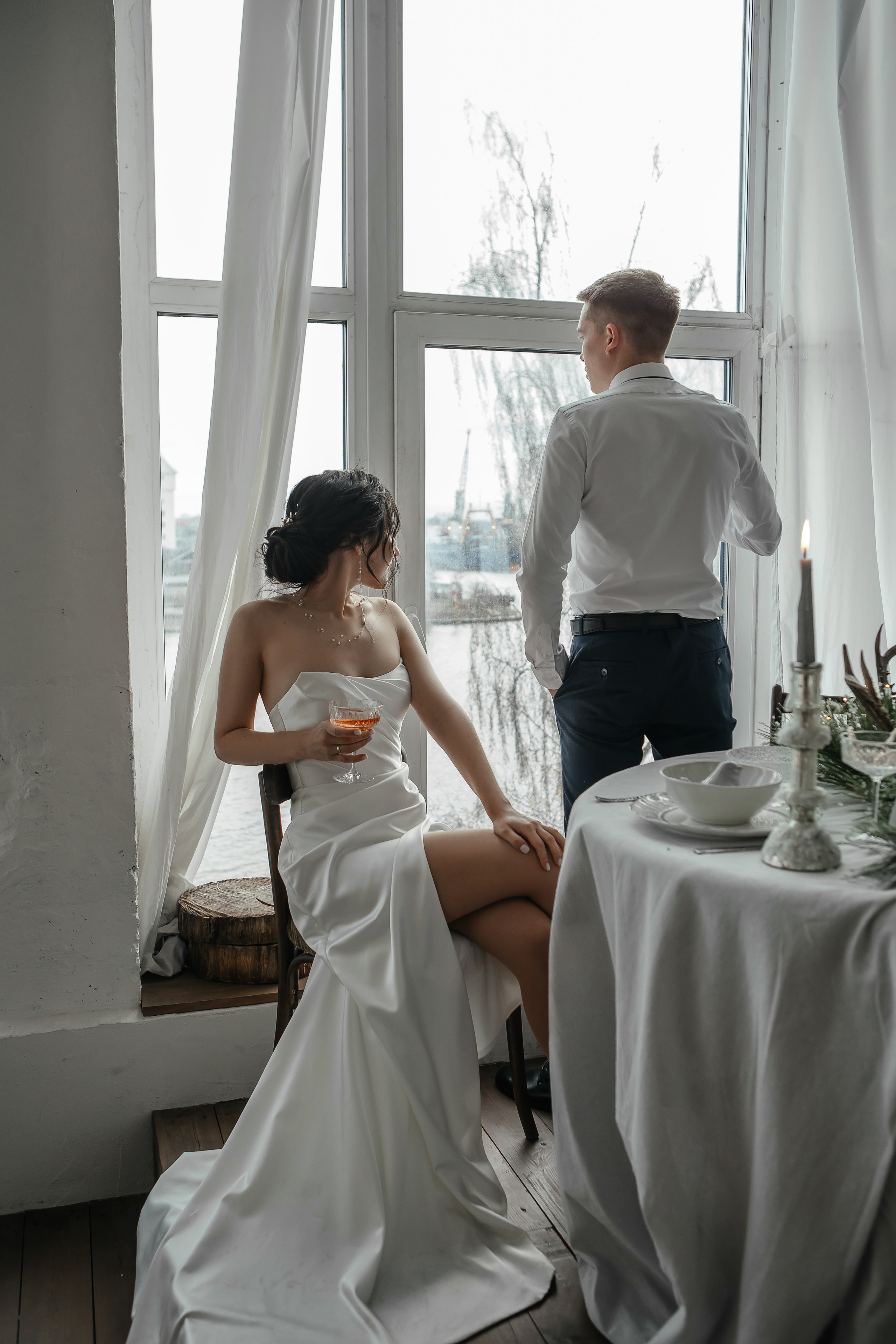 Свадебная съемка в студии. Свадебный фотограф  Калининград | Москва|