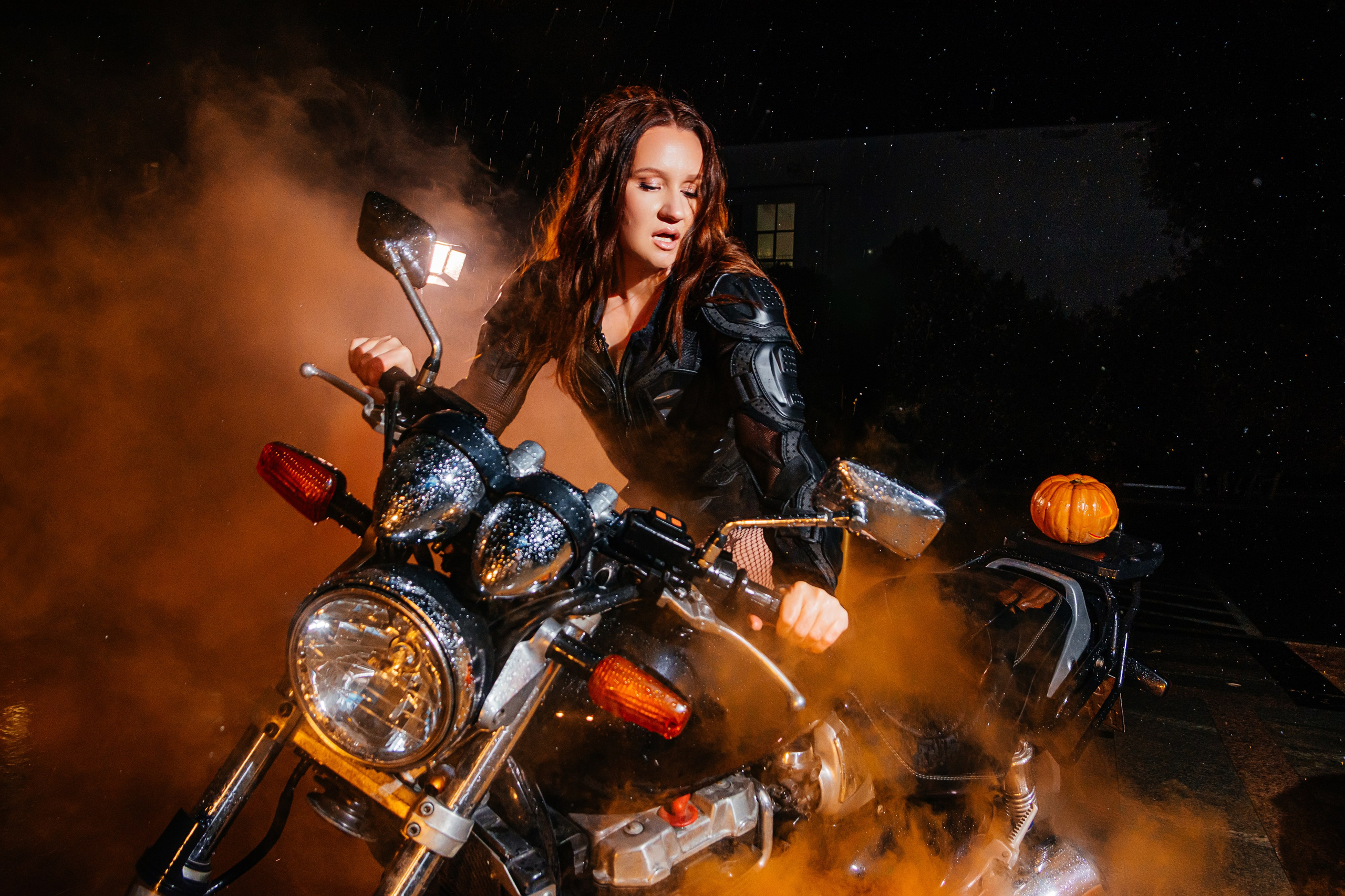 Хэллоуин на мотоцикле. Репортажный и портретный фотограф Анапа Екатерина Волкова