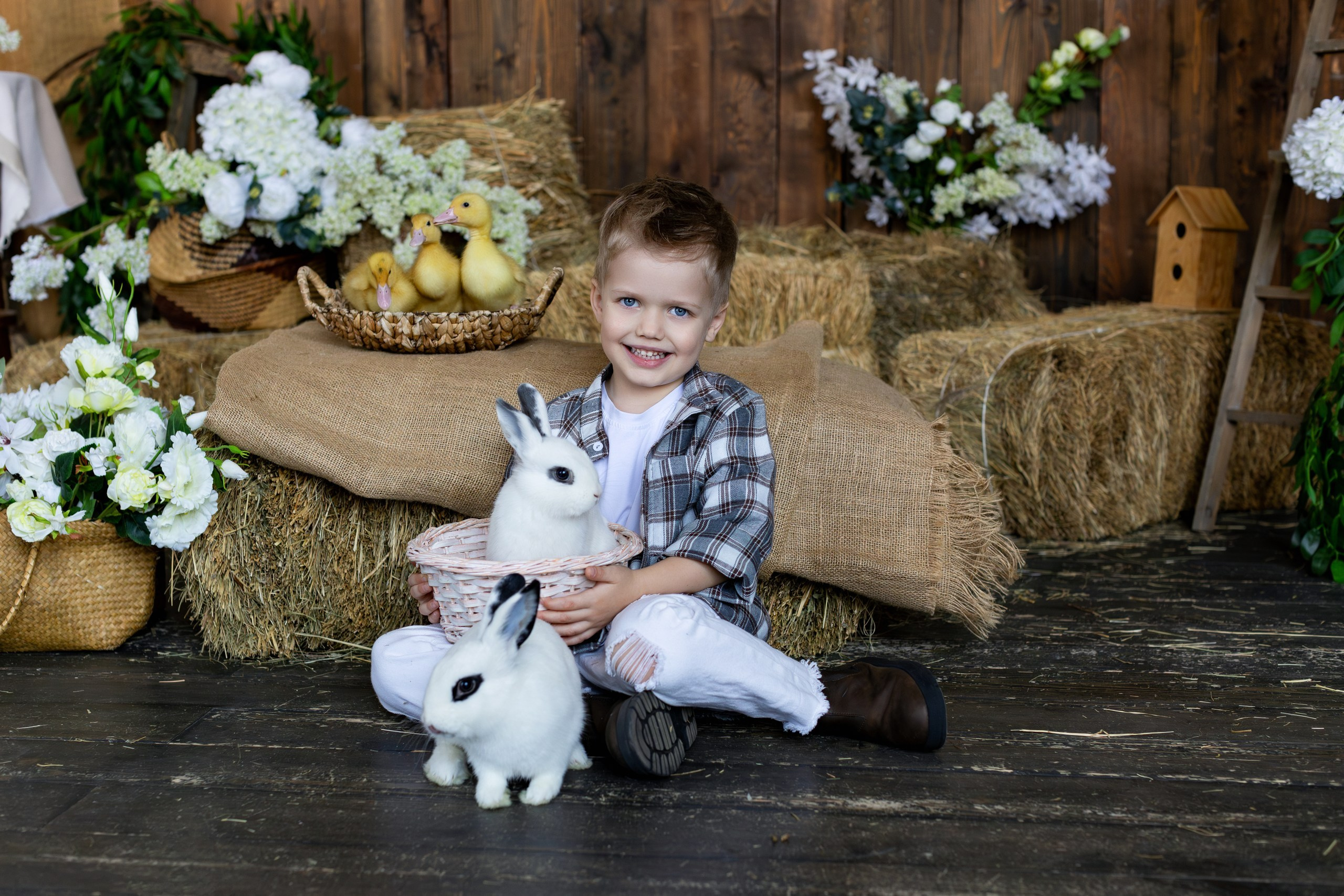 Фотосесии с Утятами и Кроликами (Пасхальные Фотосессии). Семейный и Детский фотограф в Москва Скворцова Татьяна