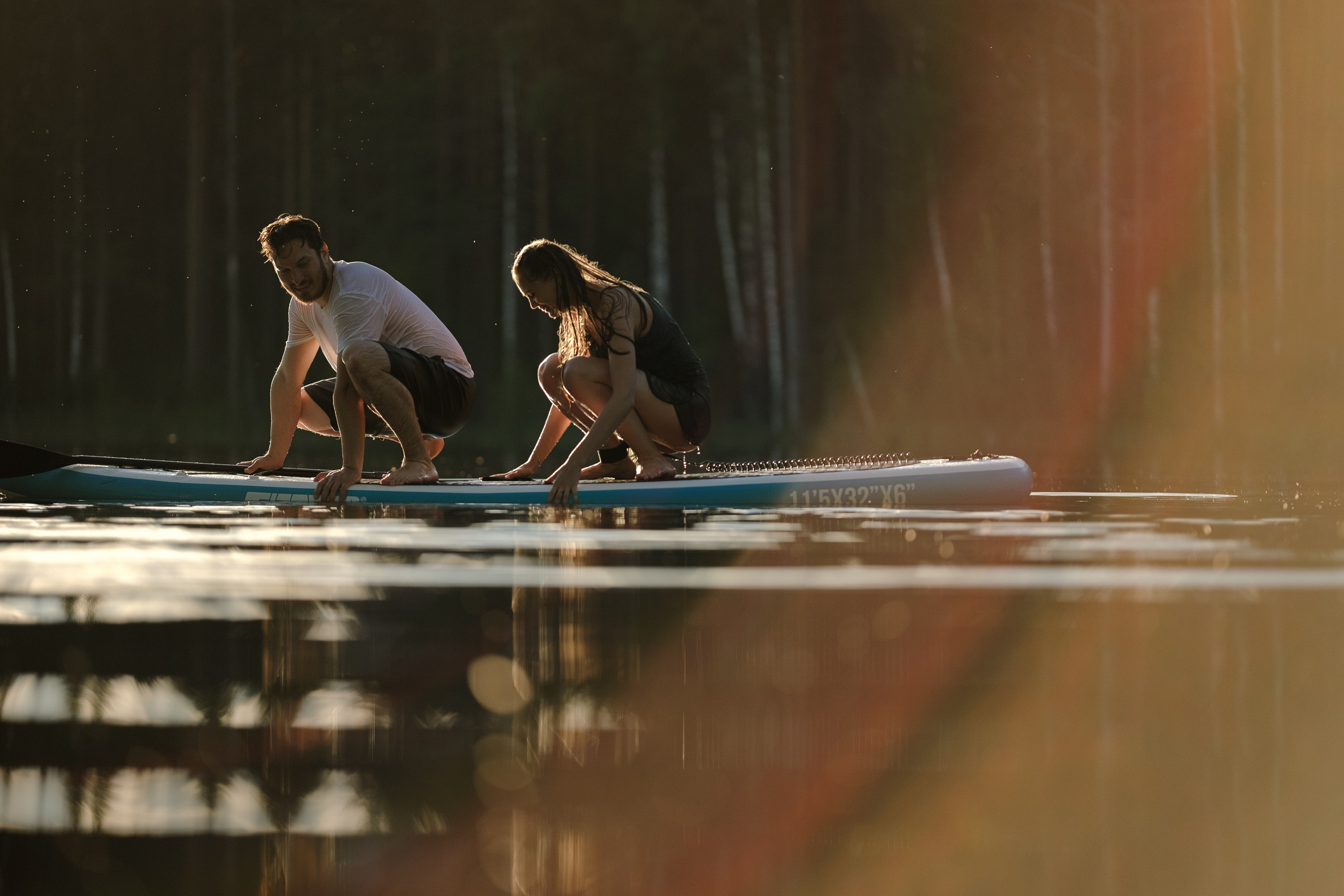 Петя и Лина, на сапах. Интерьерный фотограф и видеограф в Санкт-Петербурге Вадим Балбашевский