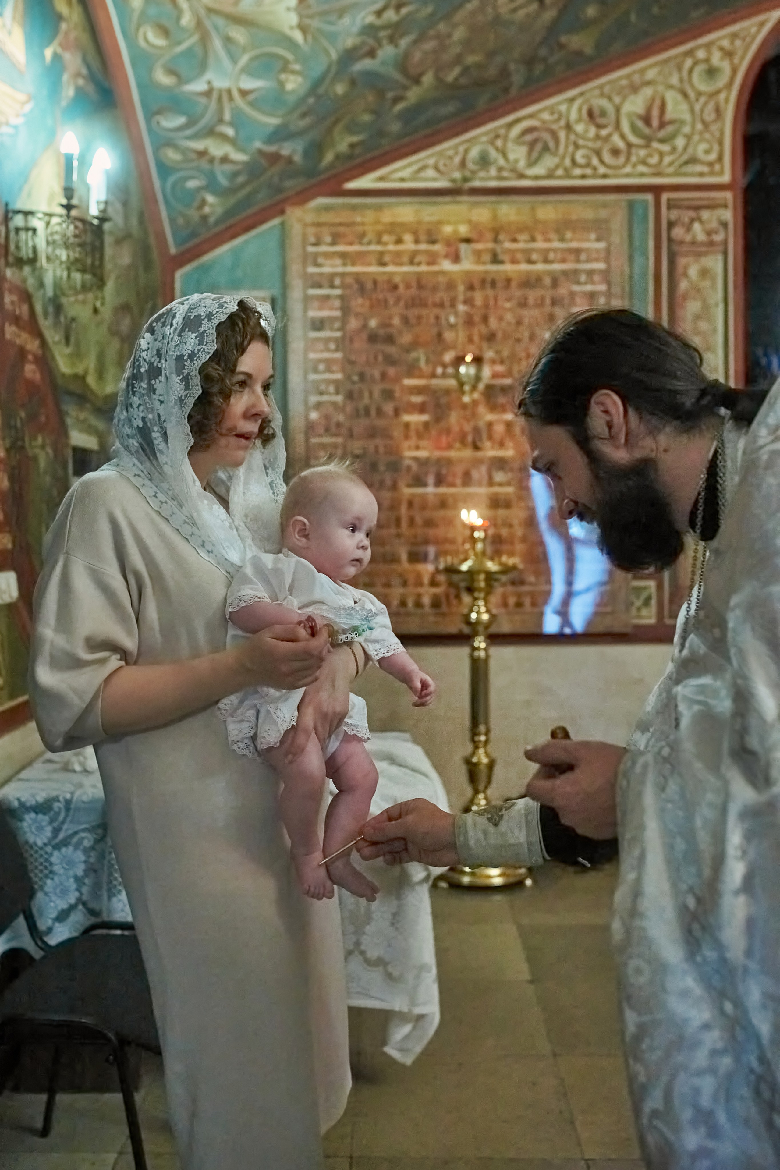 Крещение в Зачатьевском женском монастыре