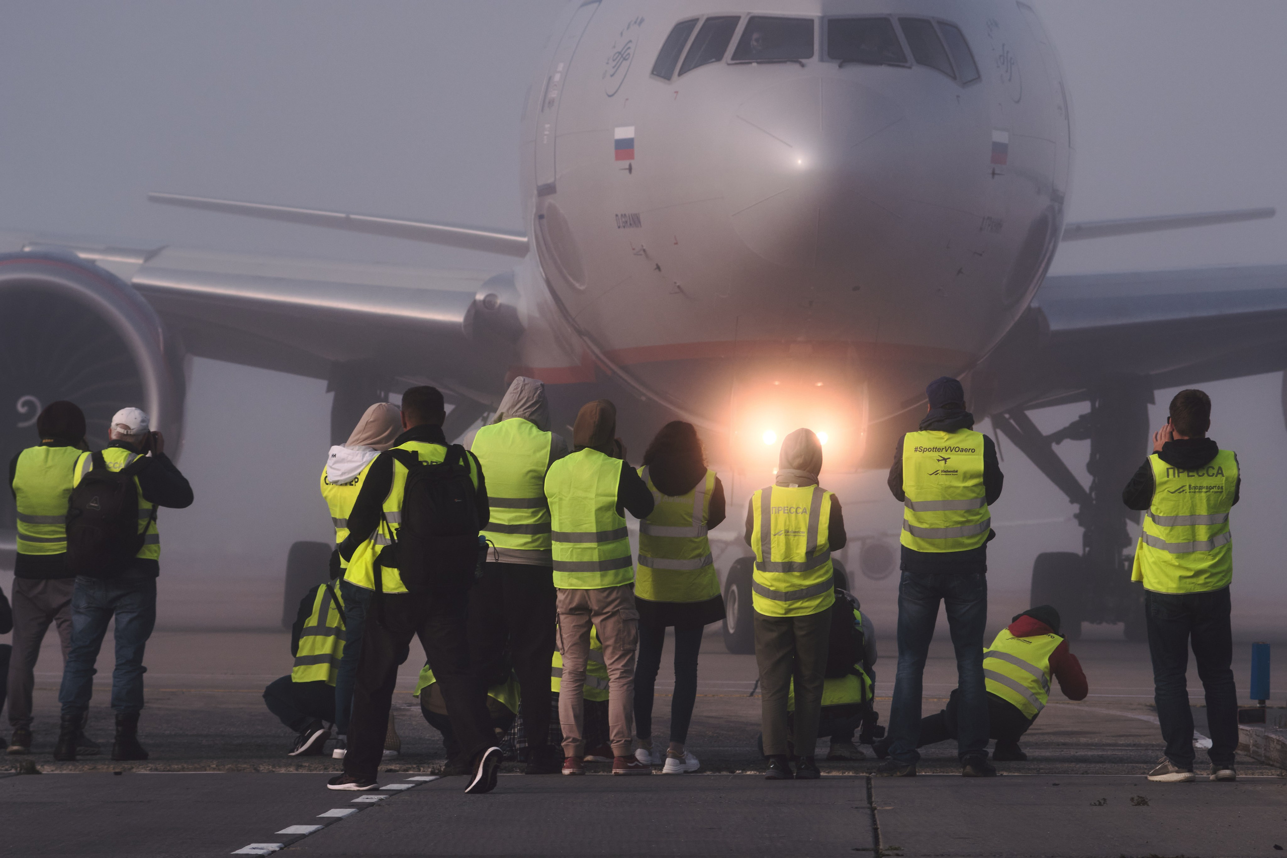 Boeing-777-300 а/к "Аэрофлот" на рулении, авиаспоттинг 2021