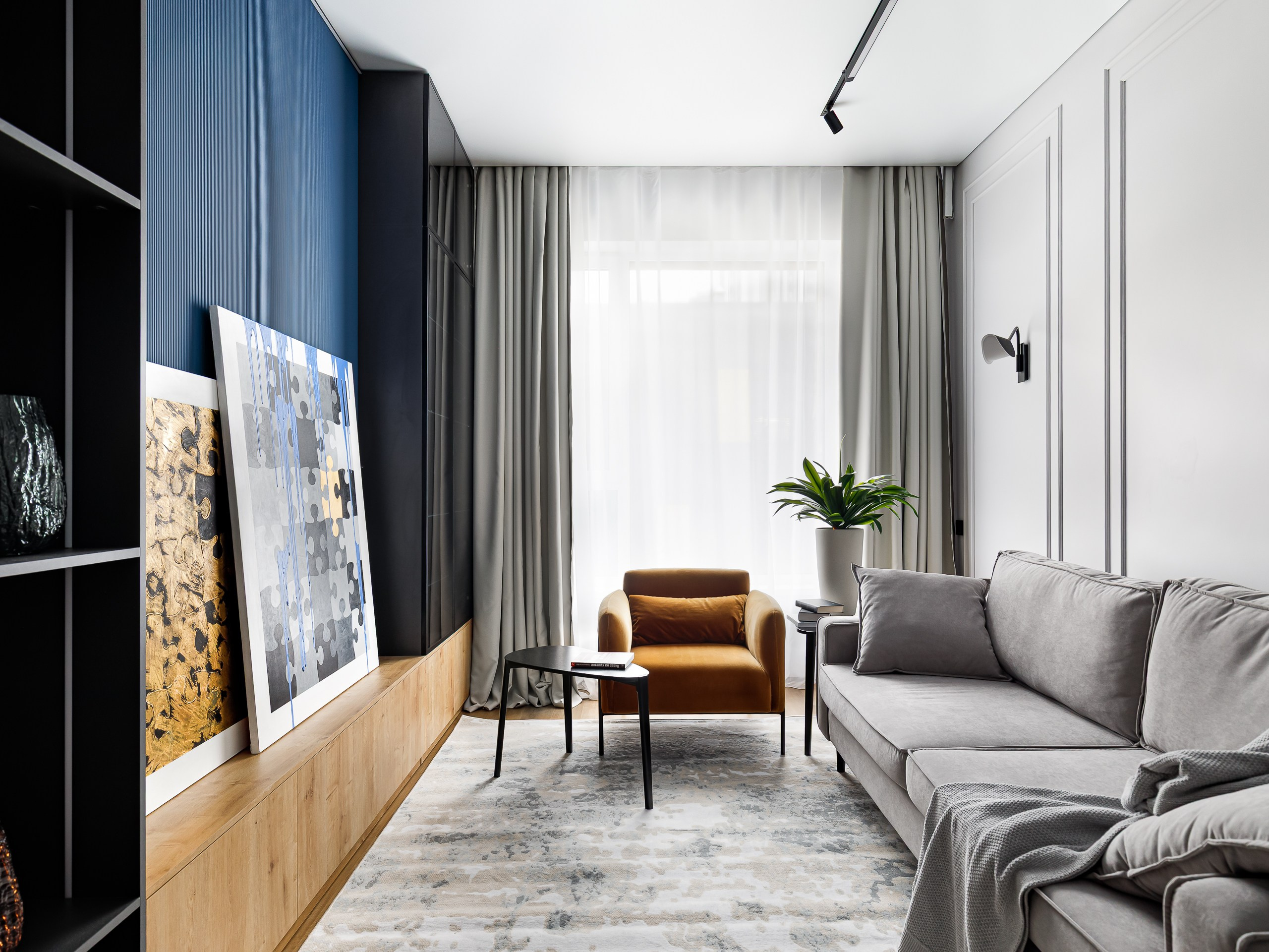 Современная двушка в ЖК Алиа. Дизайнер Екатерина Абдуллина «AEdesign»