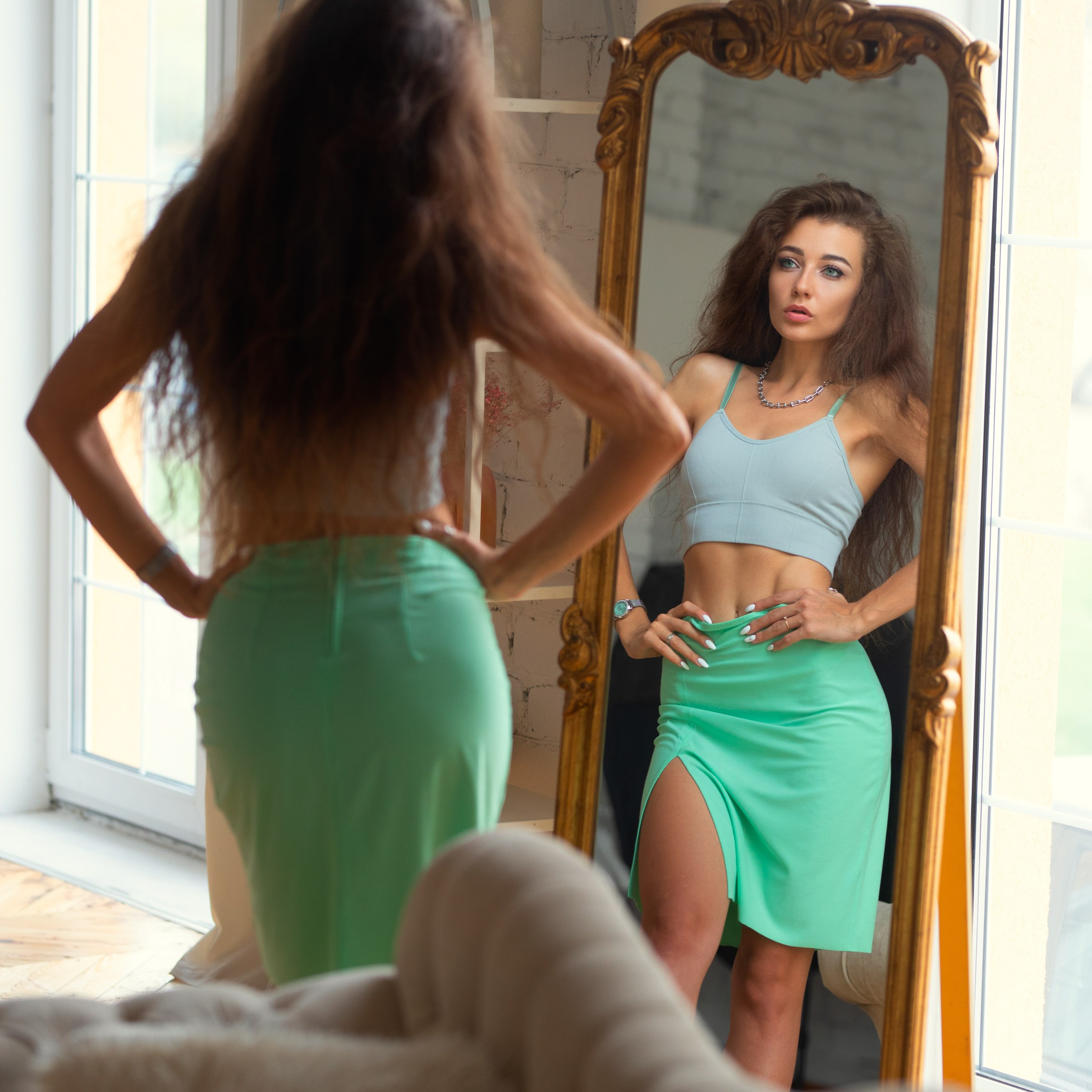 Съемка с Дианой в интерьерной студии и на улице города в формате для «себя»