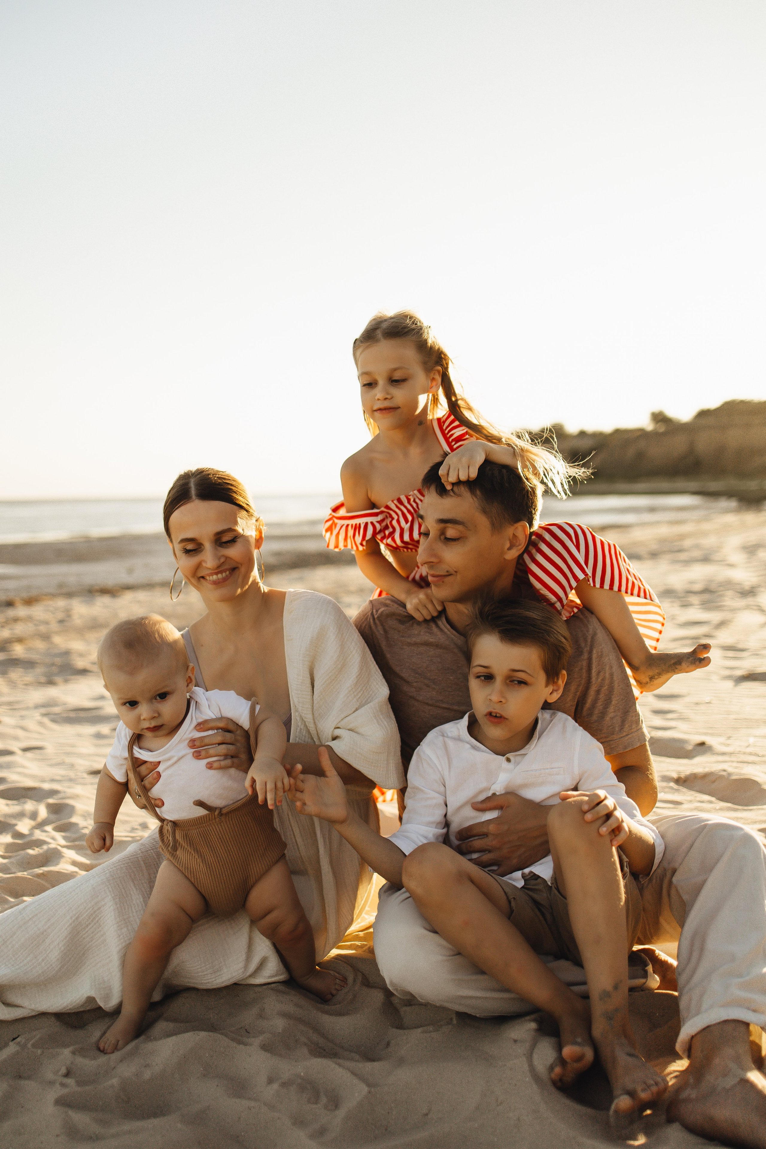 Летняя история на берегу. Семейный и детский фотограф, таганрог, ростов-на-дону