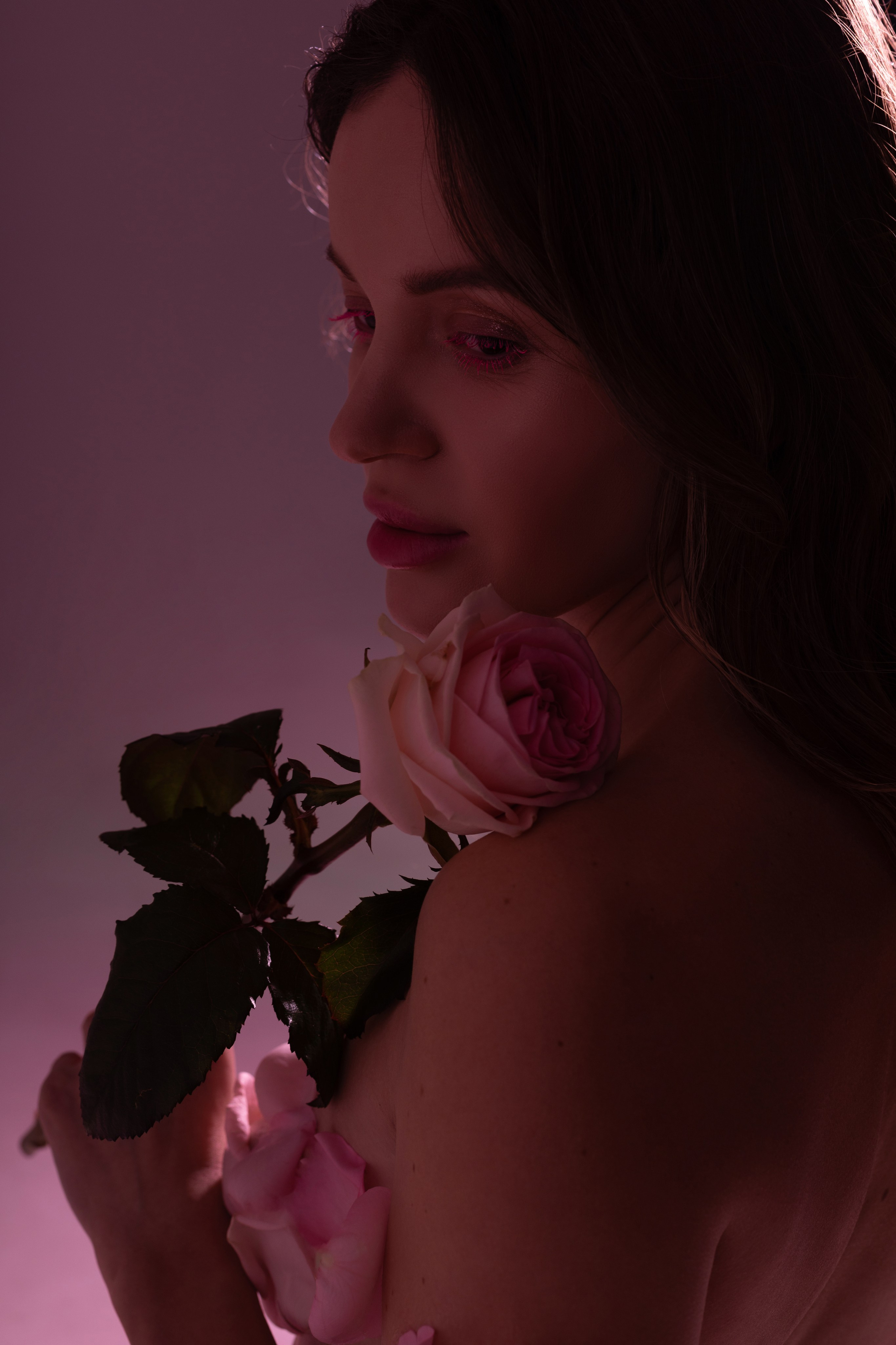 Рита «Pink flower». Фотограф Мария Щеголькова. Чувственный женский портрет