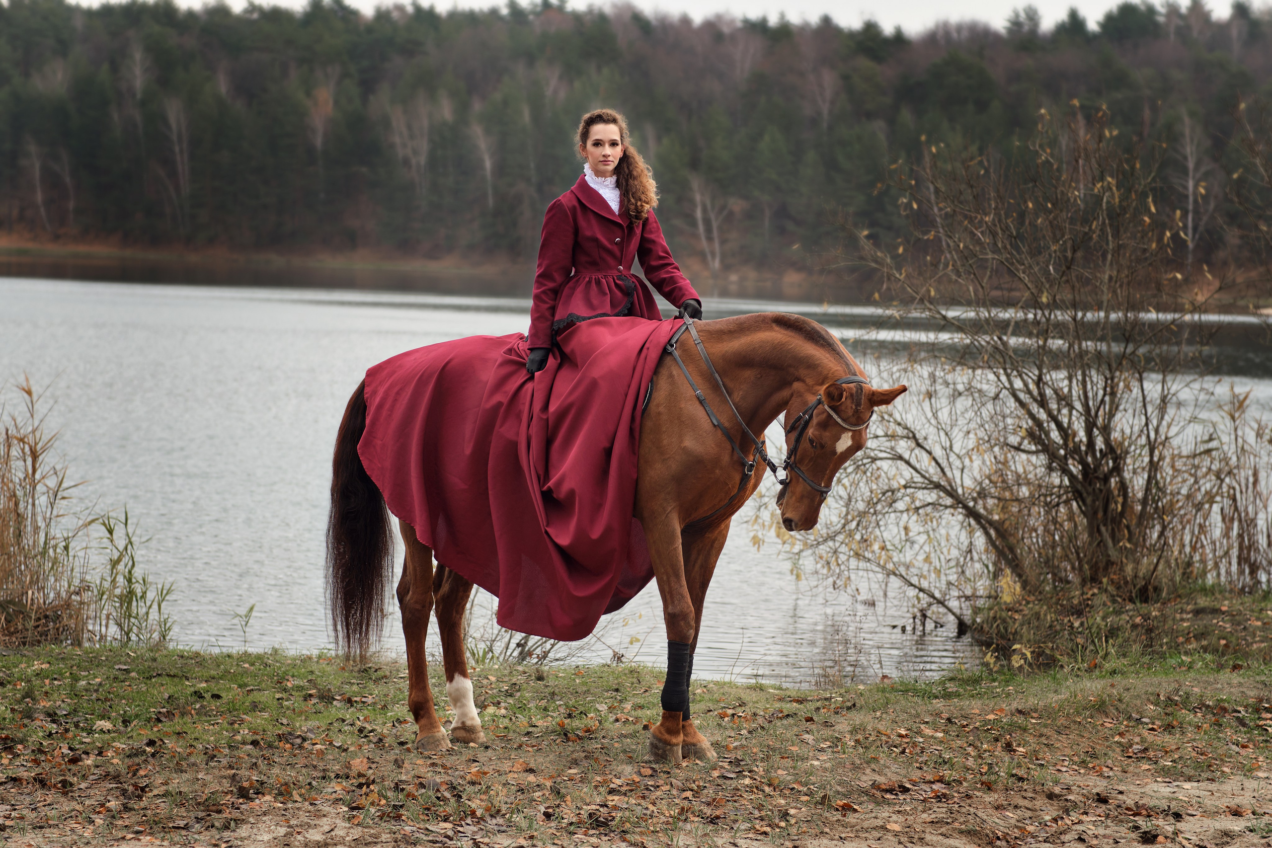 Анна, конная прогулка