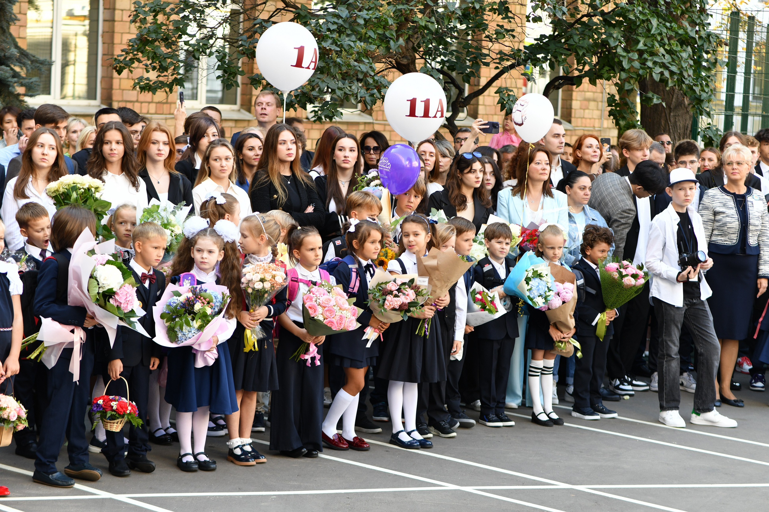 Линейка 1 класс. Свадебный и портретный фотограф в Москве Галина Борисова