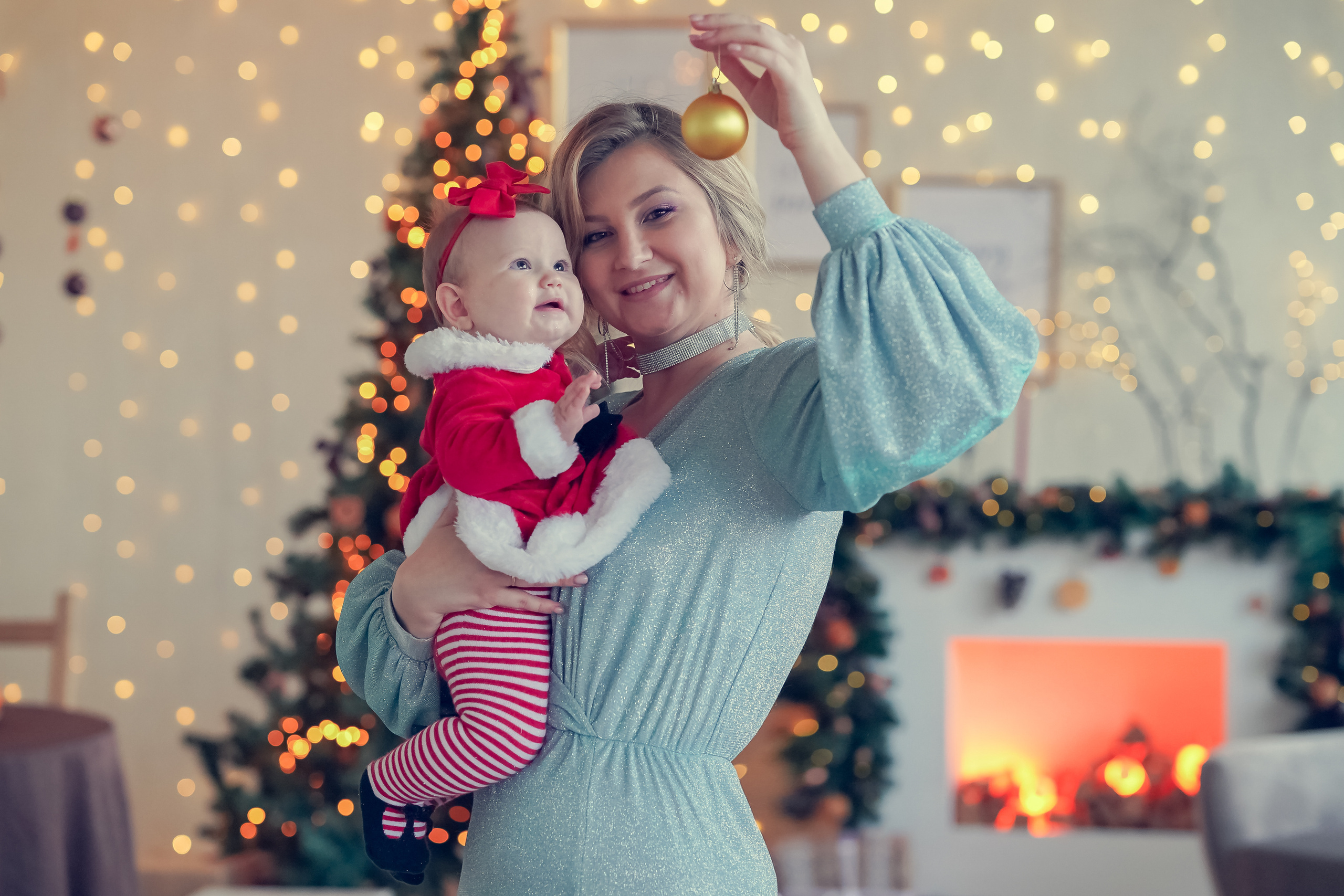 Новогодняя съёмка Юли и Вики. Семейный фотограф в Москве и Московской области Элла Слюсарь