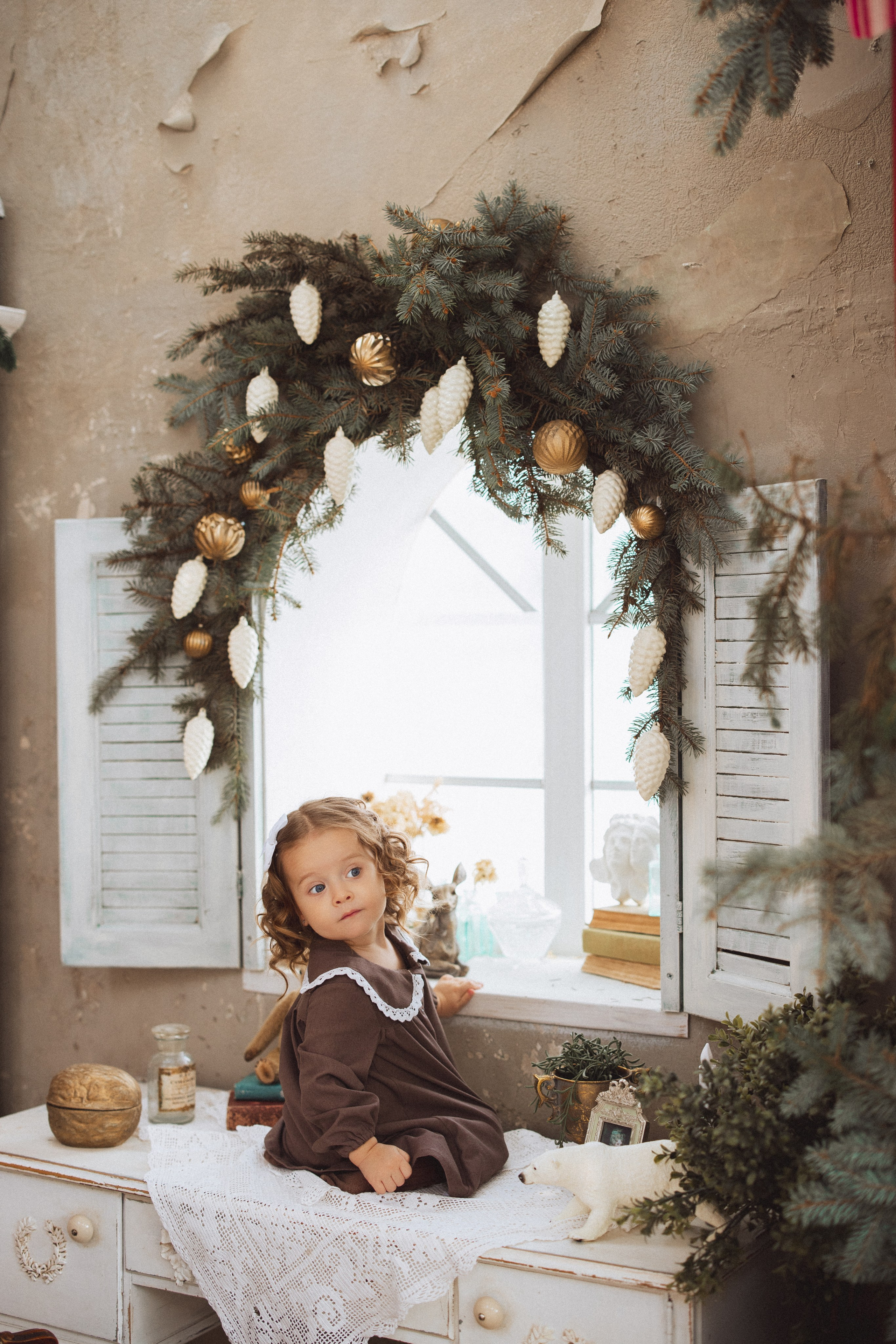 Новогодняя фотосессия в стиле Винтаж. Семейный и детский фотограф в Краснодаре Анна Трашкова