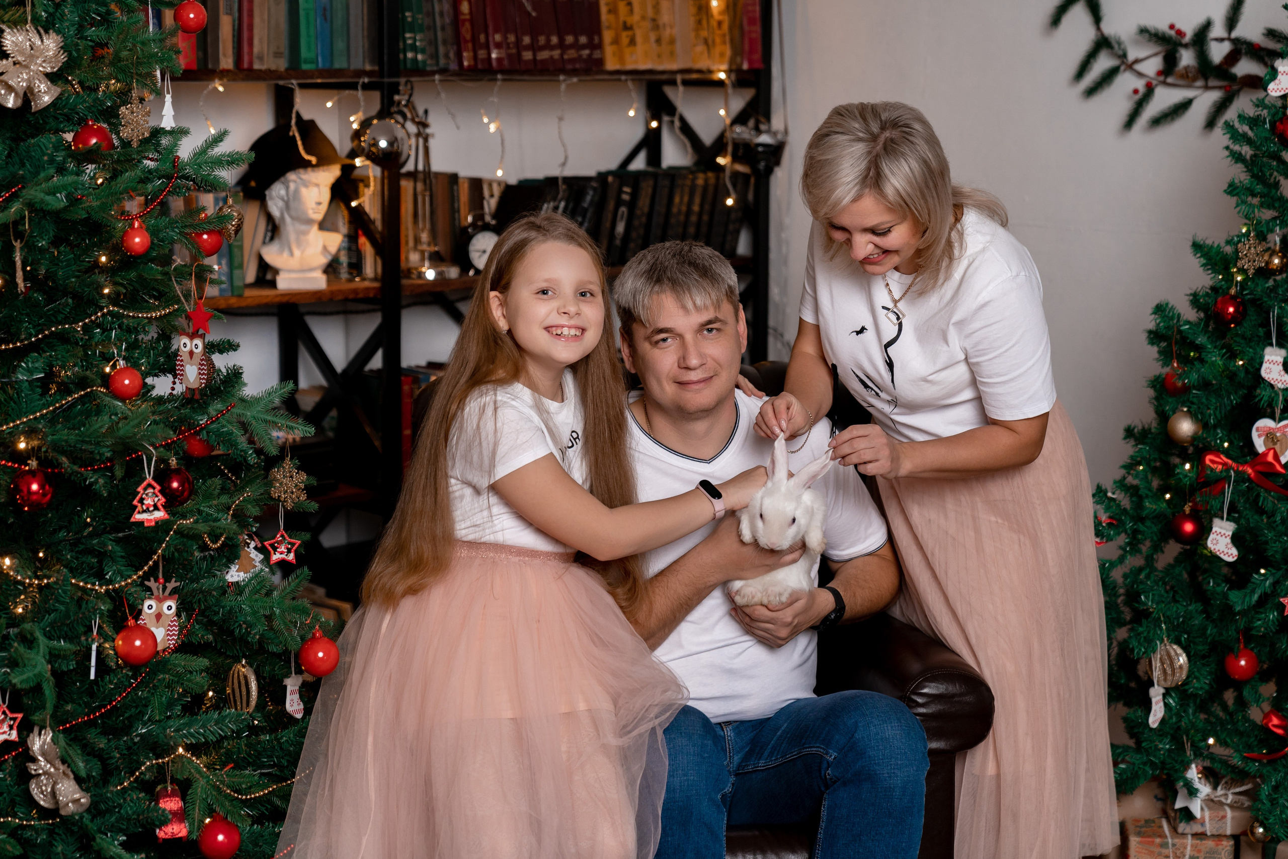 Новогодняя фотостудия. Семейный фотограф СПб Анастасия Василь. Фотосессия на годик